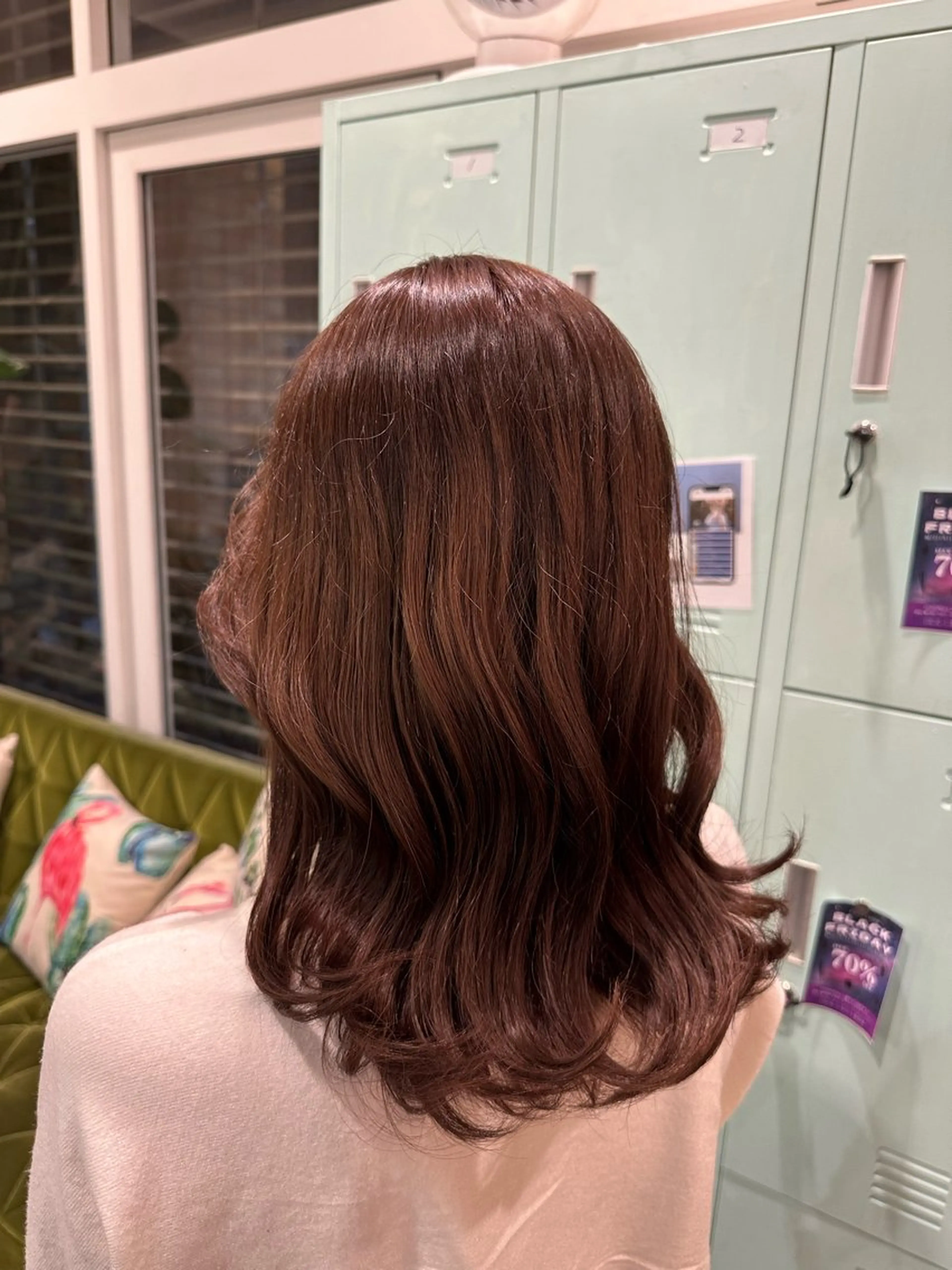 ミディアム カラー ヘアアレンジ 森田 美帆のヘアスタイル