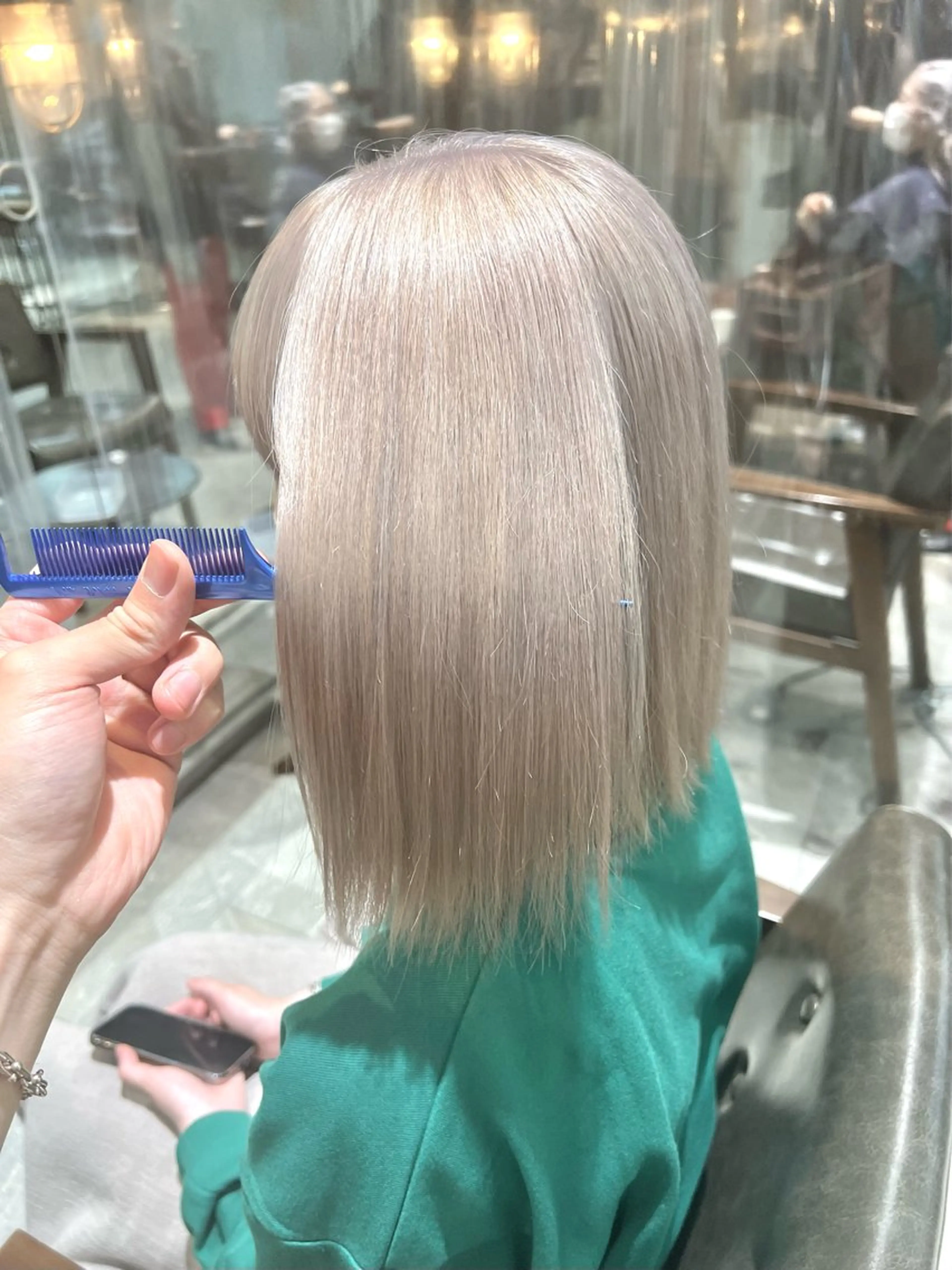 セミロング カラー ヘアアレンジ ヘアカラー トリートメント ヘアセット 🌈インナーカラー ‘ショウマ’🌈のヘアスタイル