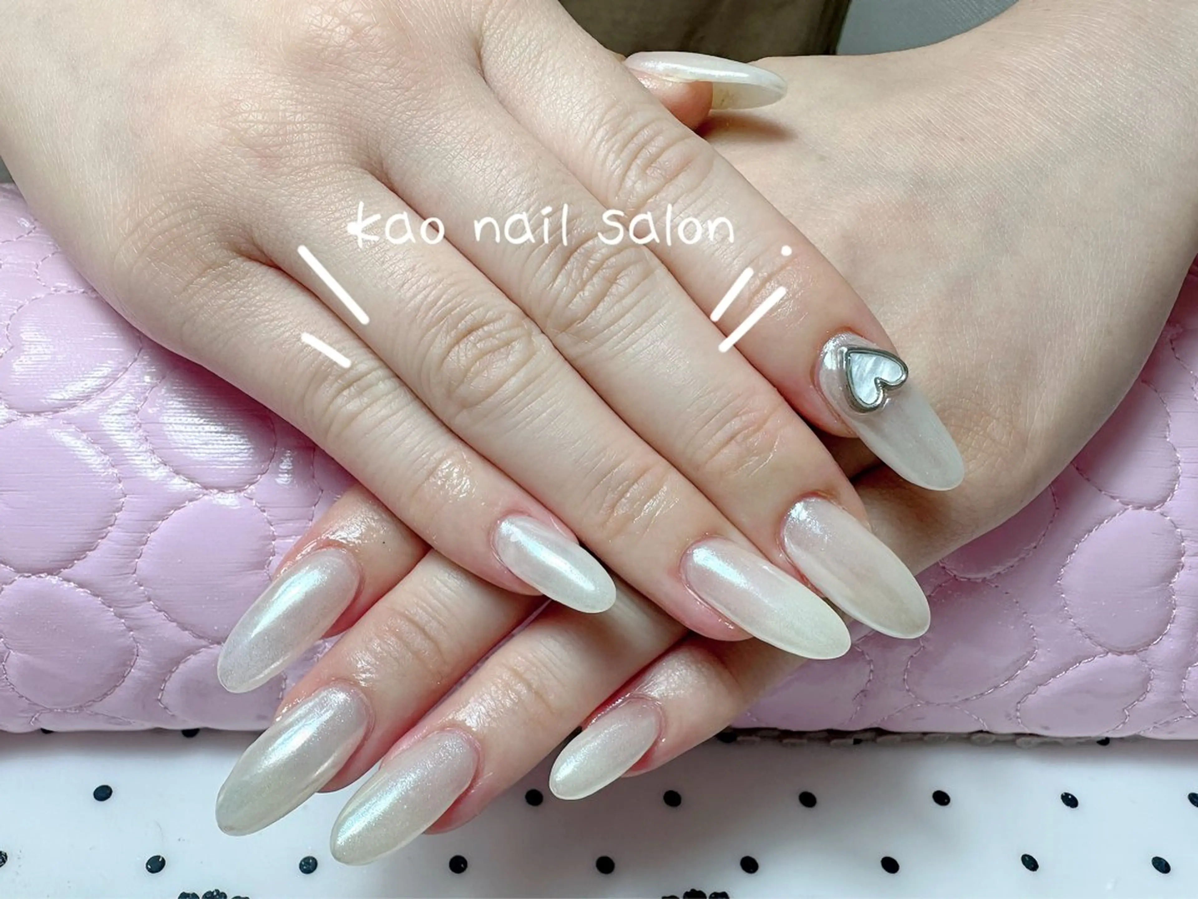 ネイル チークネイル 長さ出し フレンチネイル ジェルネイル ガラスフレンチ kao nail マグネット/長さだしのネイルデザイン