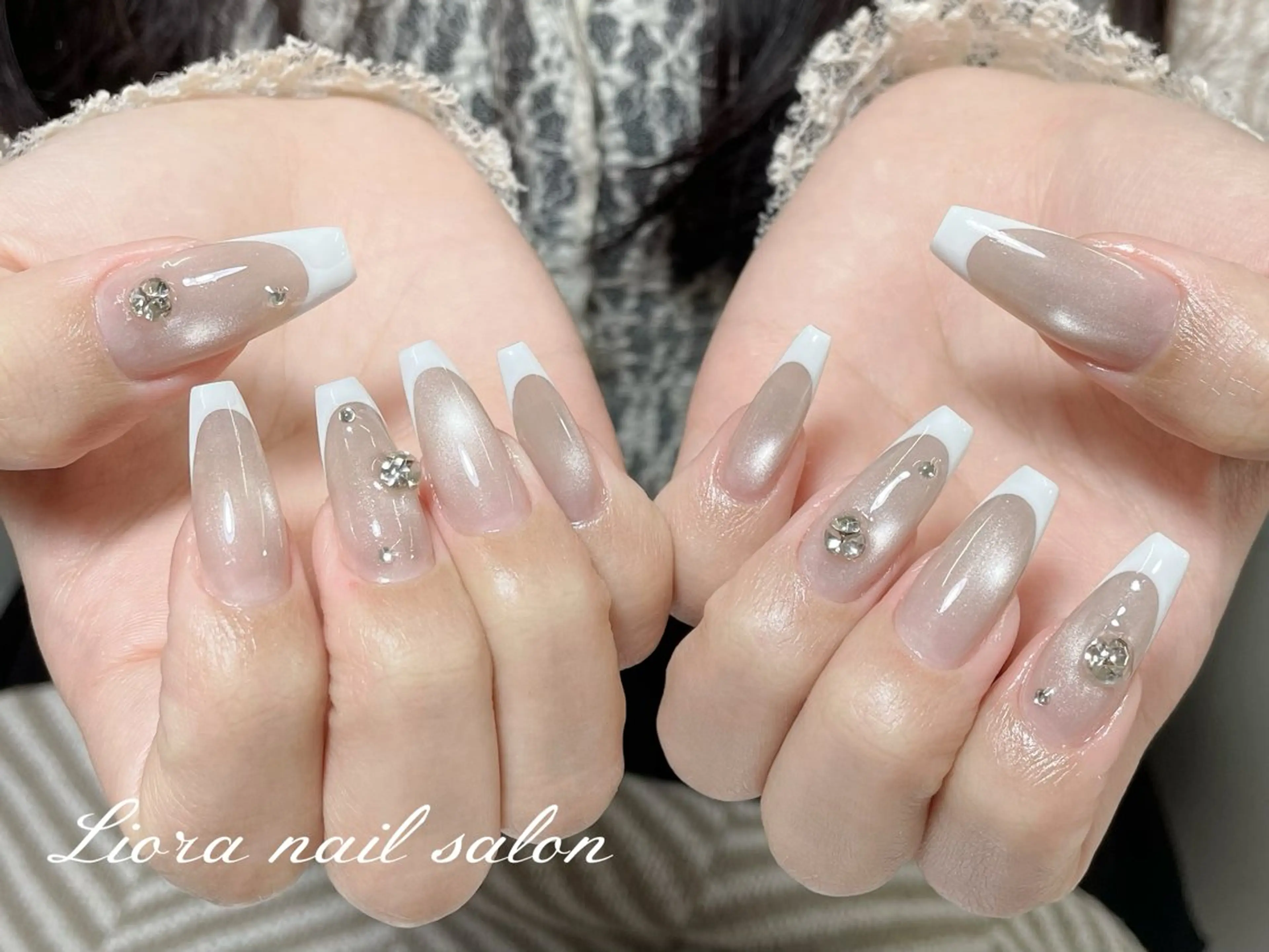 ネイル チークネイル フットネイル フレンチネイル ジェルネイル ガーリー ハンドネイル Liora nail スカルプ専門店のネイルデザイン