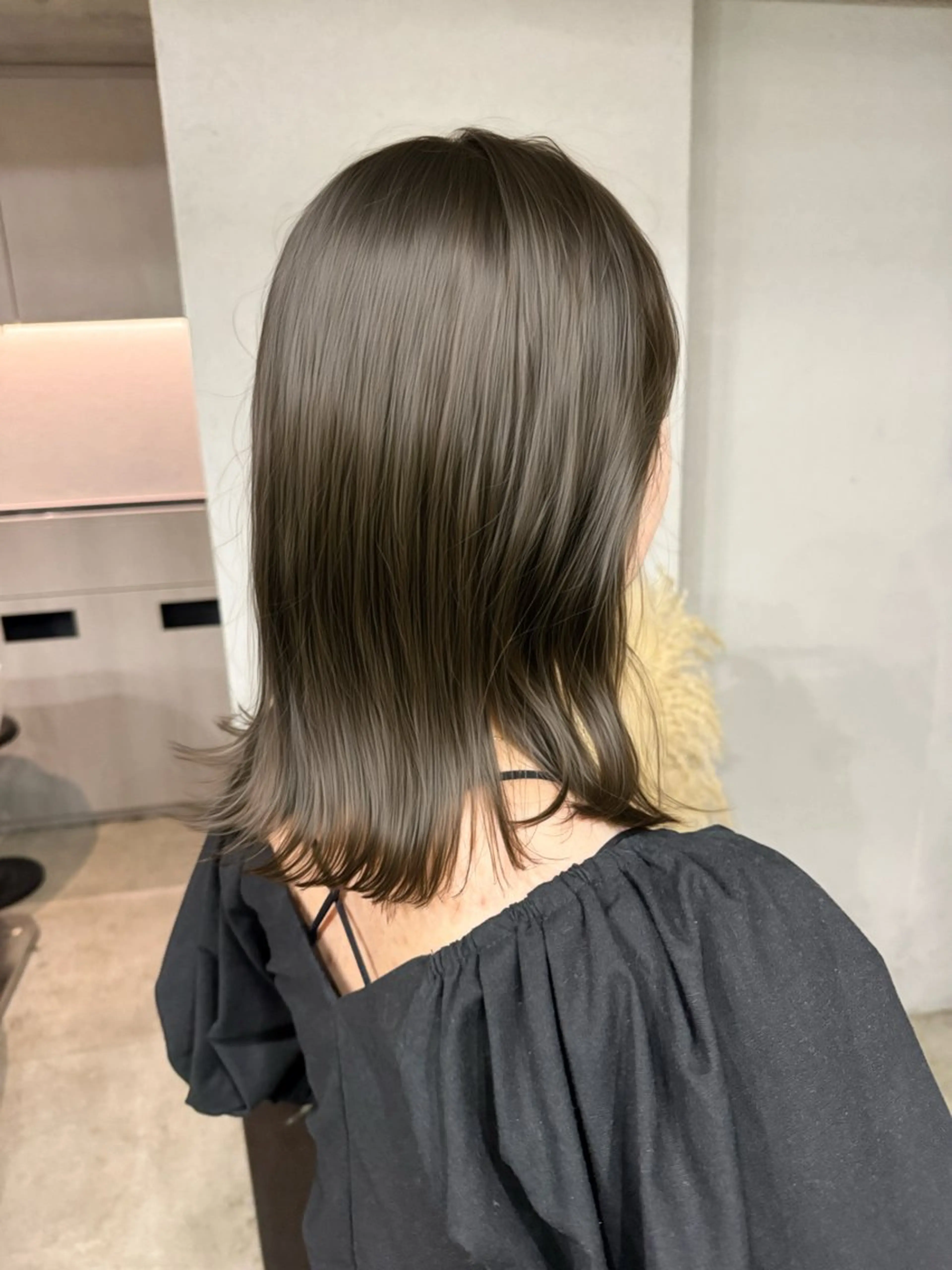 ミディアム カラー カット ヘアカラー トリートメント 表参道🌿赤み消し カラー/チナツのヘアスタイル