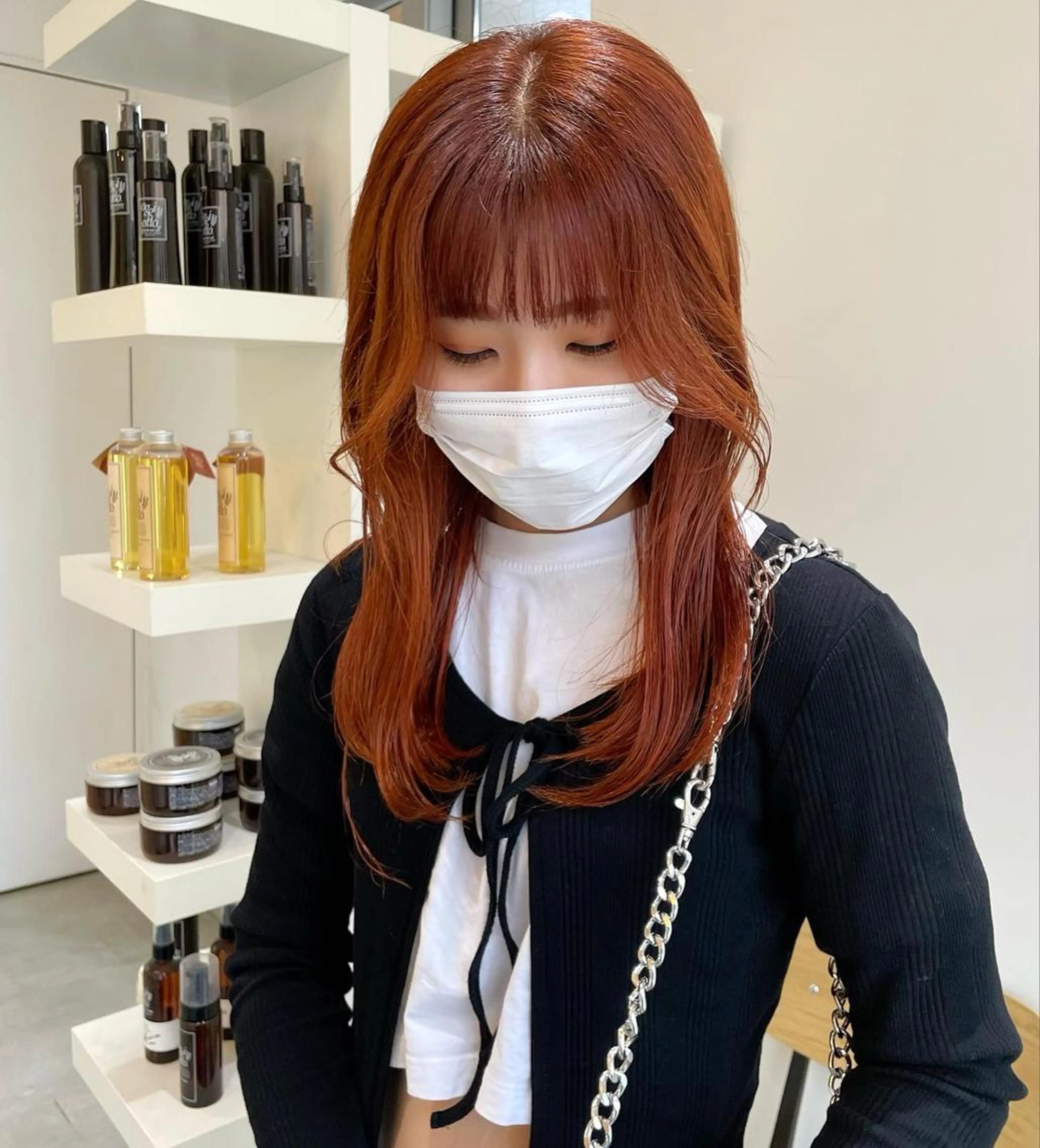 セミロング カラー mir MIYUのヘアスタイル