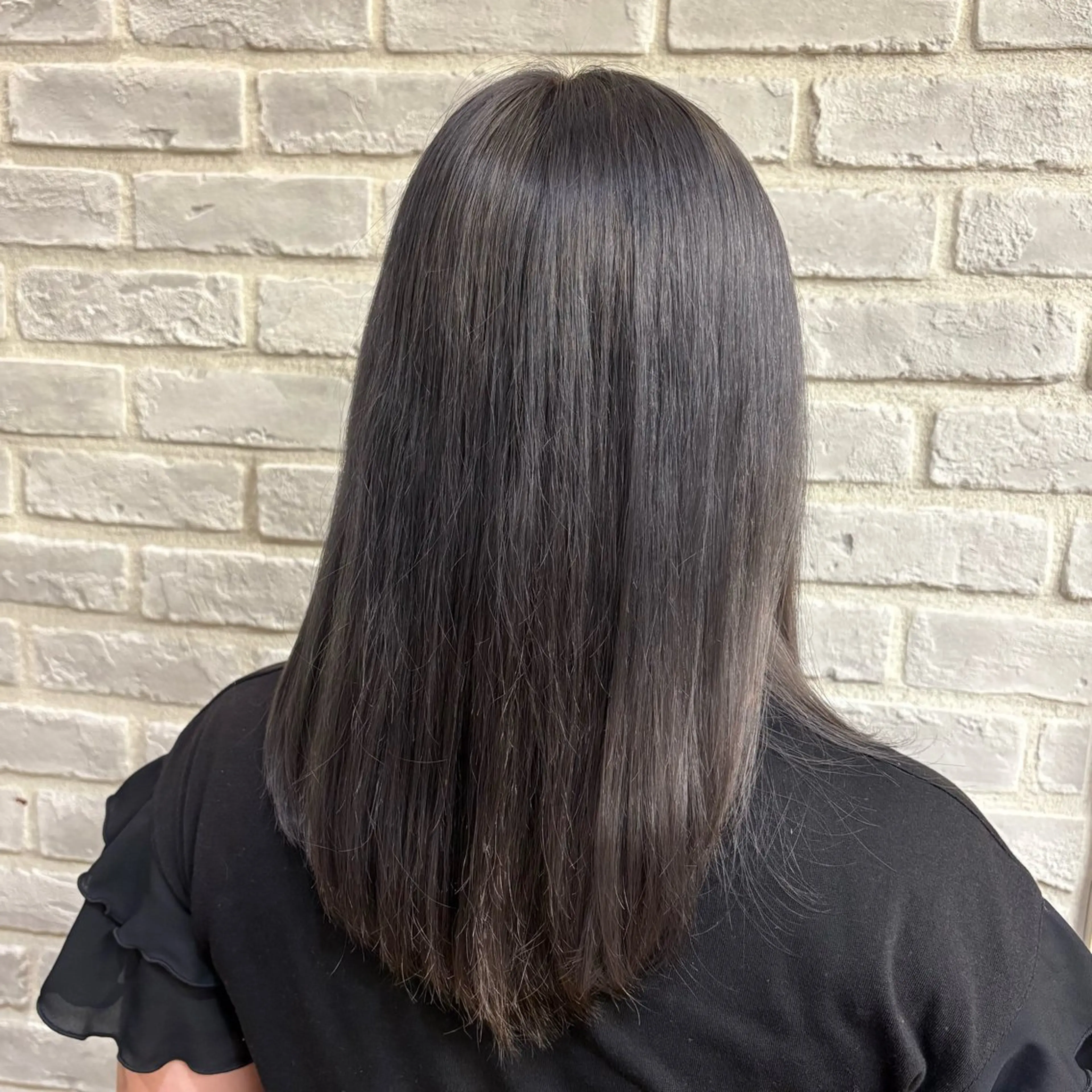 ミディアム カラー グレージュ Seek🎀 Aoiのヘアスタイル