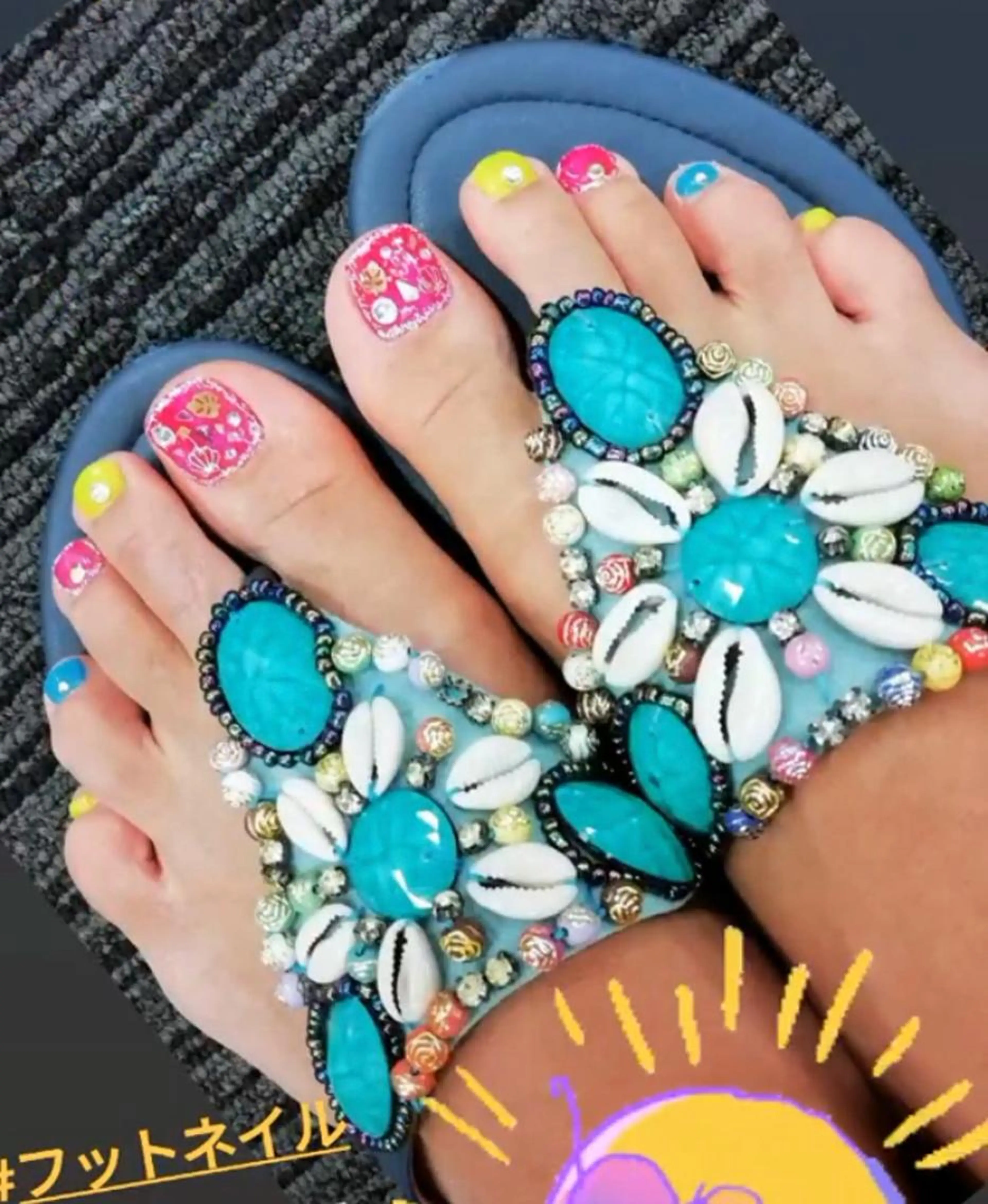 ✨フットジェルネイル✨オフ込みの写真