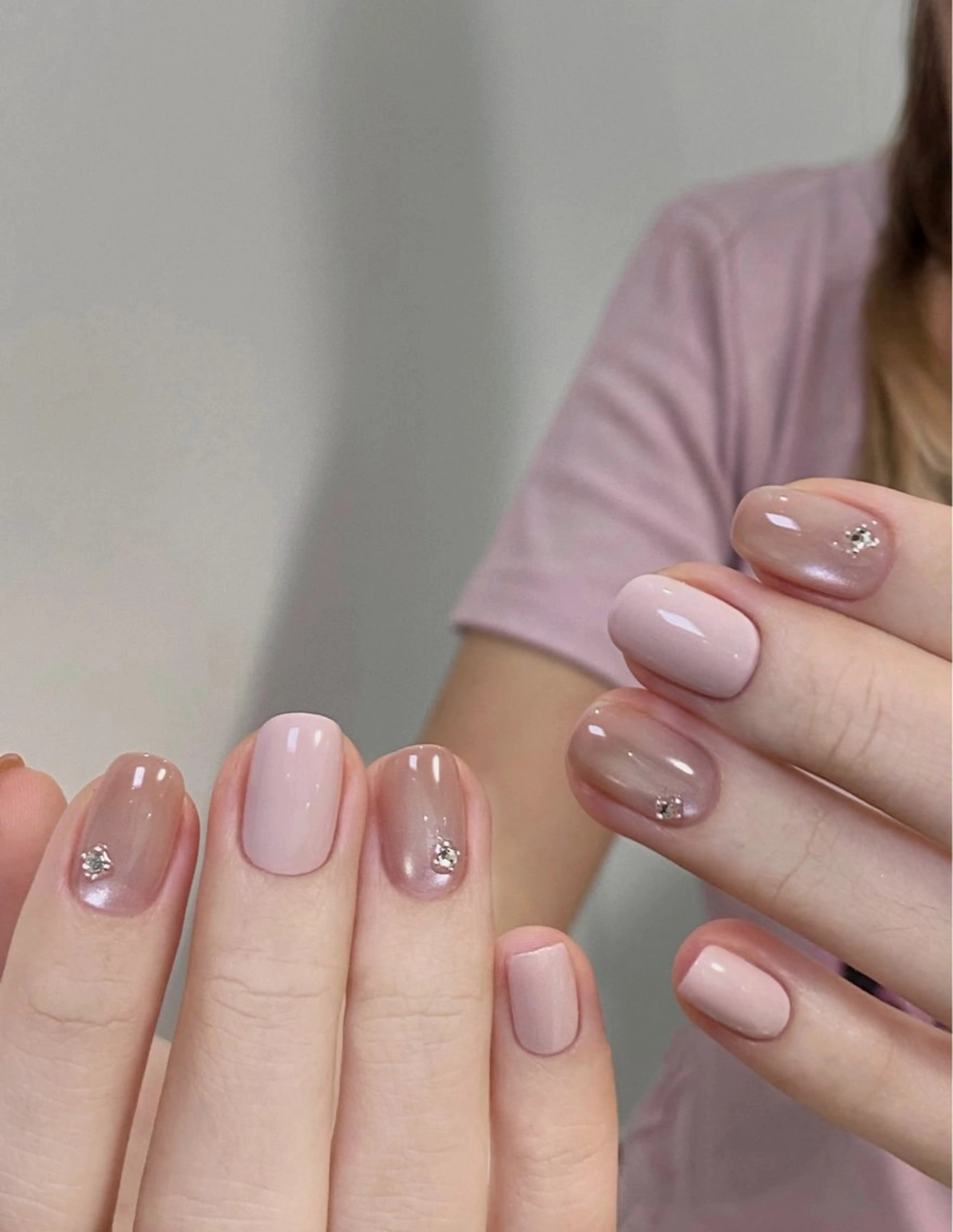 ネイル ビューティー ラベンダーのネイルデザイン