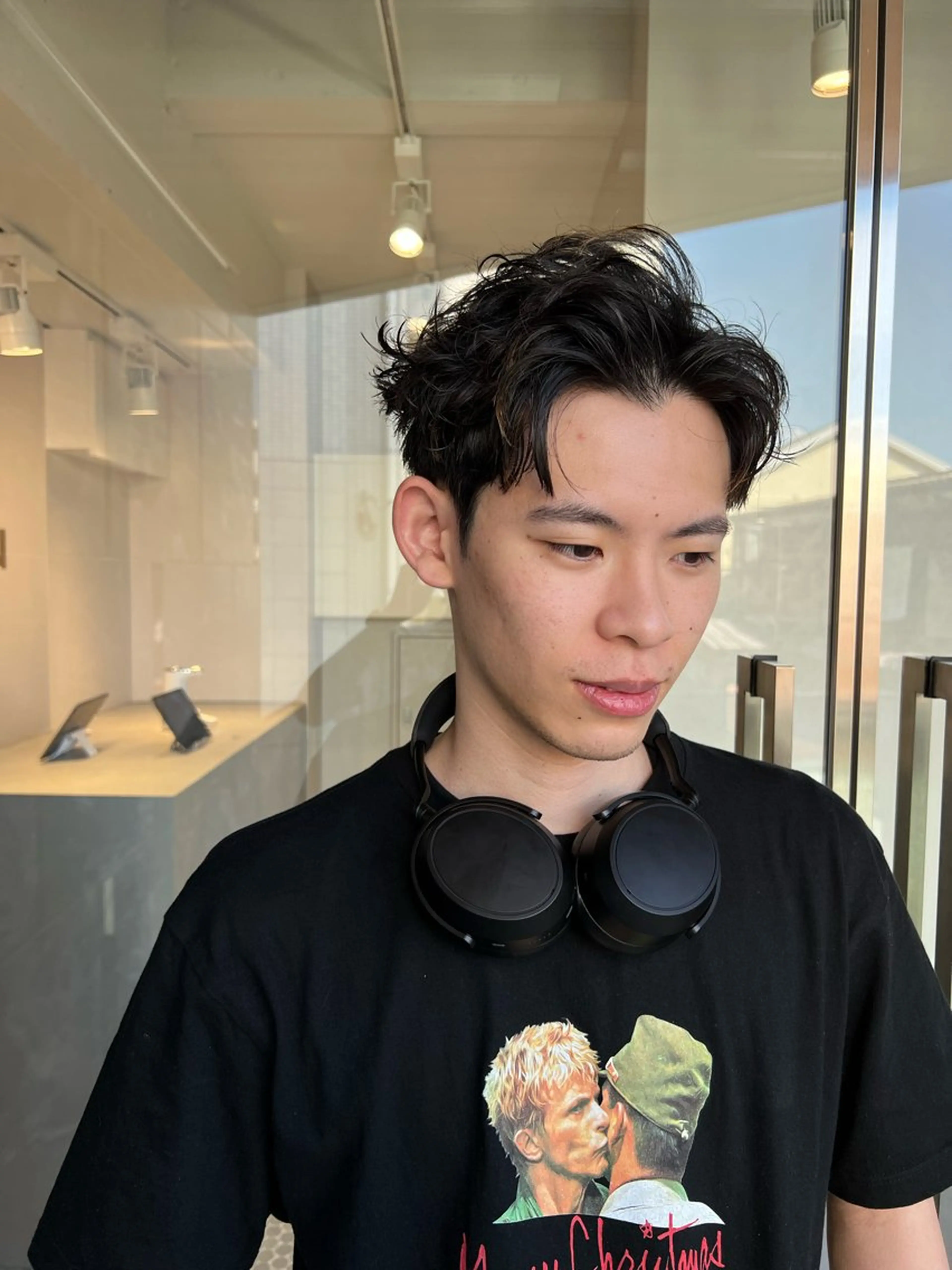 ショート パーマ メンズ ショートヘア 樋野 亮のヘアスタイル