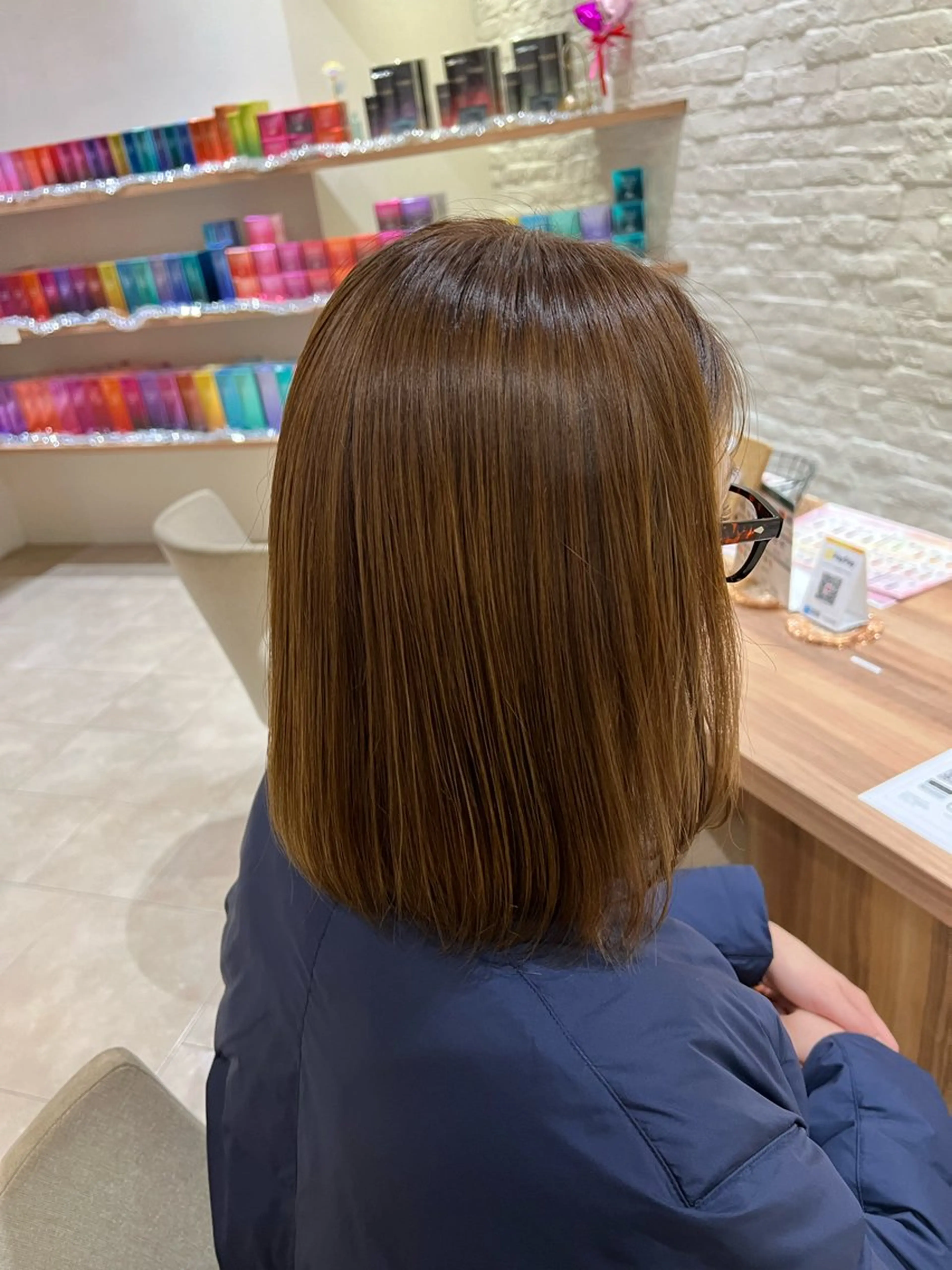 ミディアム カラー 真野 じゅんなのヘアスタイル