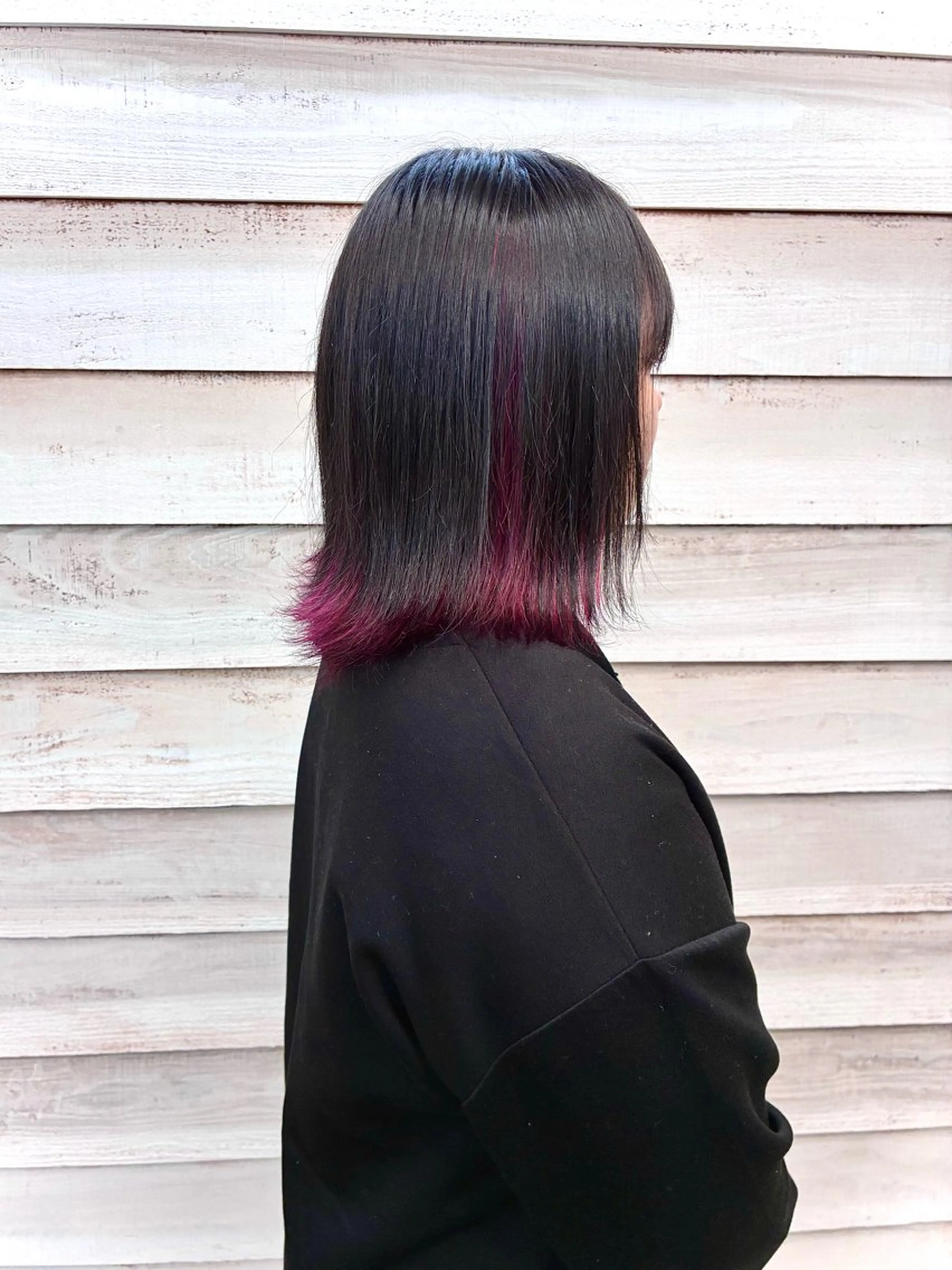 ミディアム カラー インナーカラー ヘアカラー 佐藤 隆太のヘアスタイル