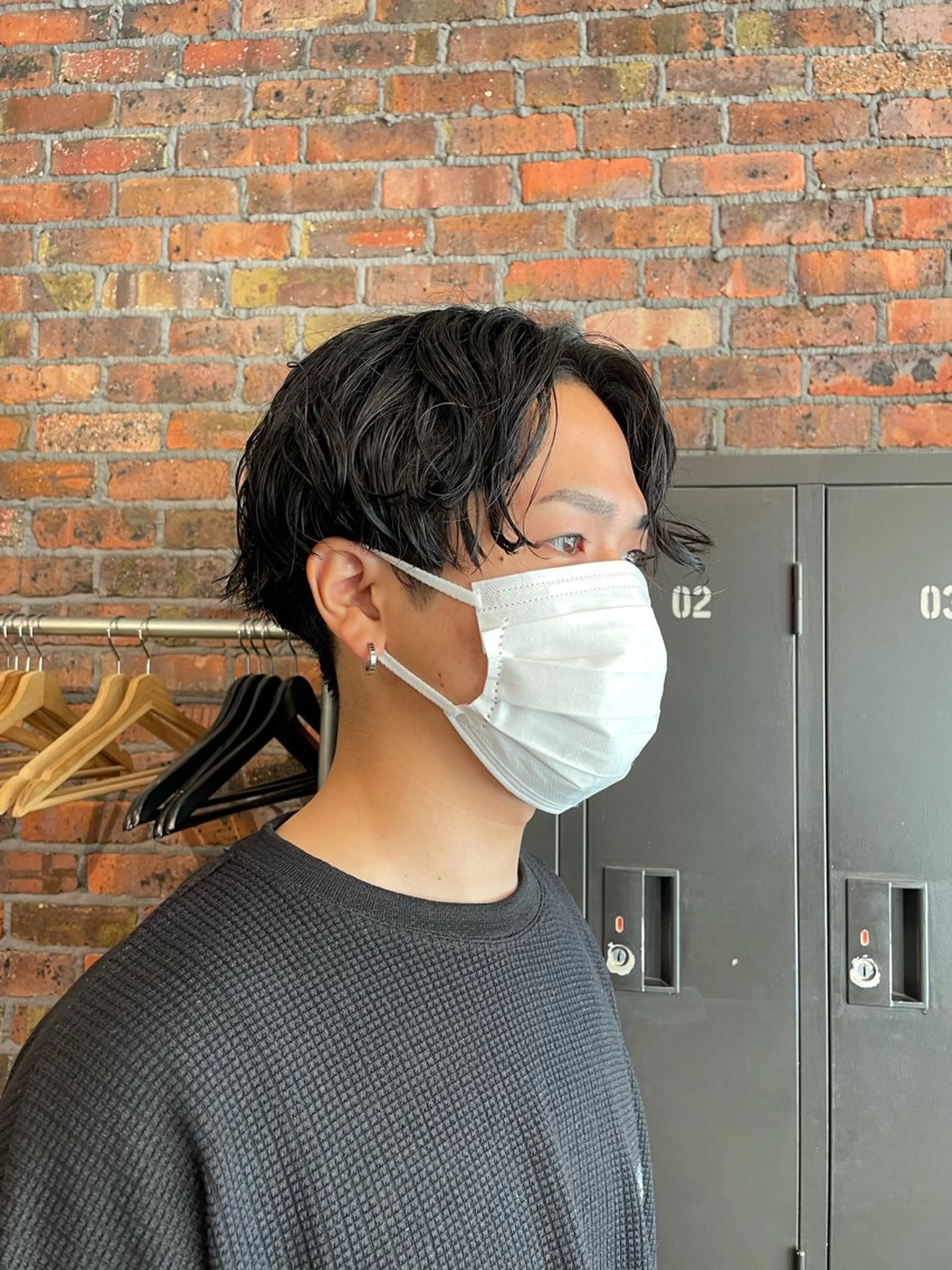 パーマ メンズ メンズパーマ カット パーマ the BRIDGE 大橋伊織のヘアスタイル