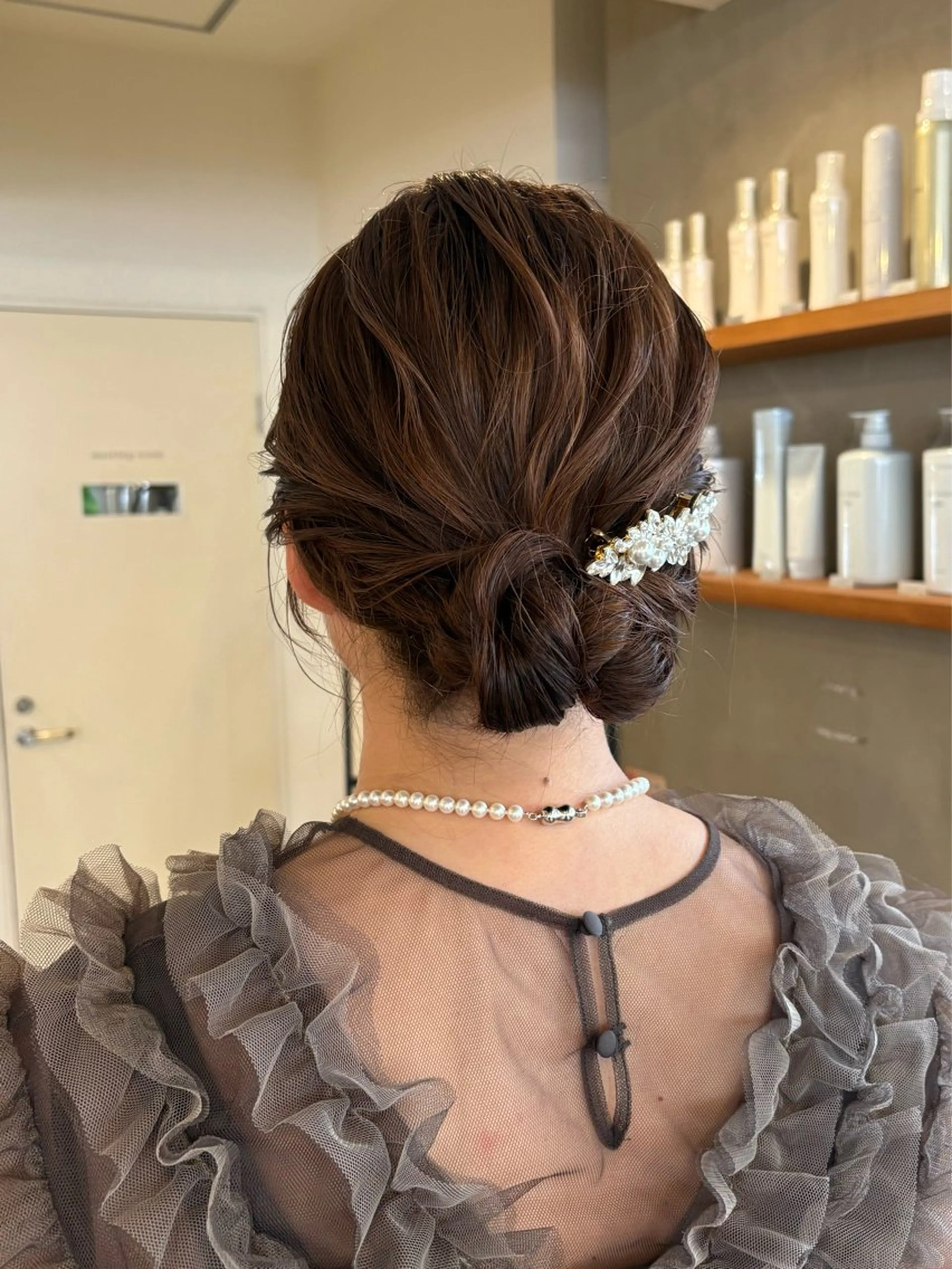 ヘアアレンジ ボブ ヘアセット 山形 梨沙のヘアスタイル