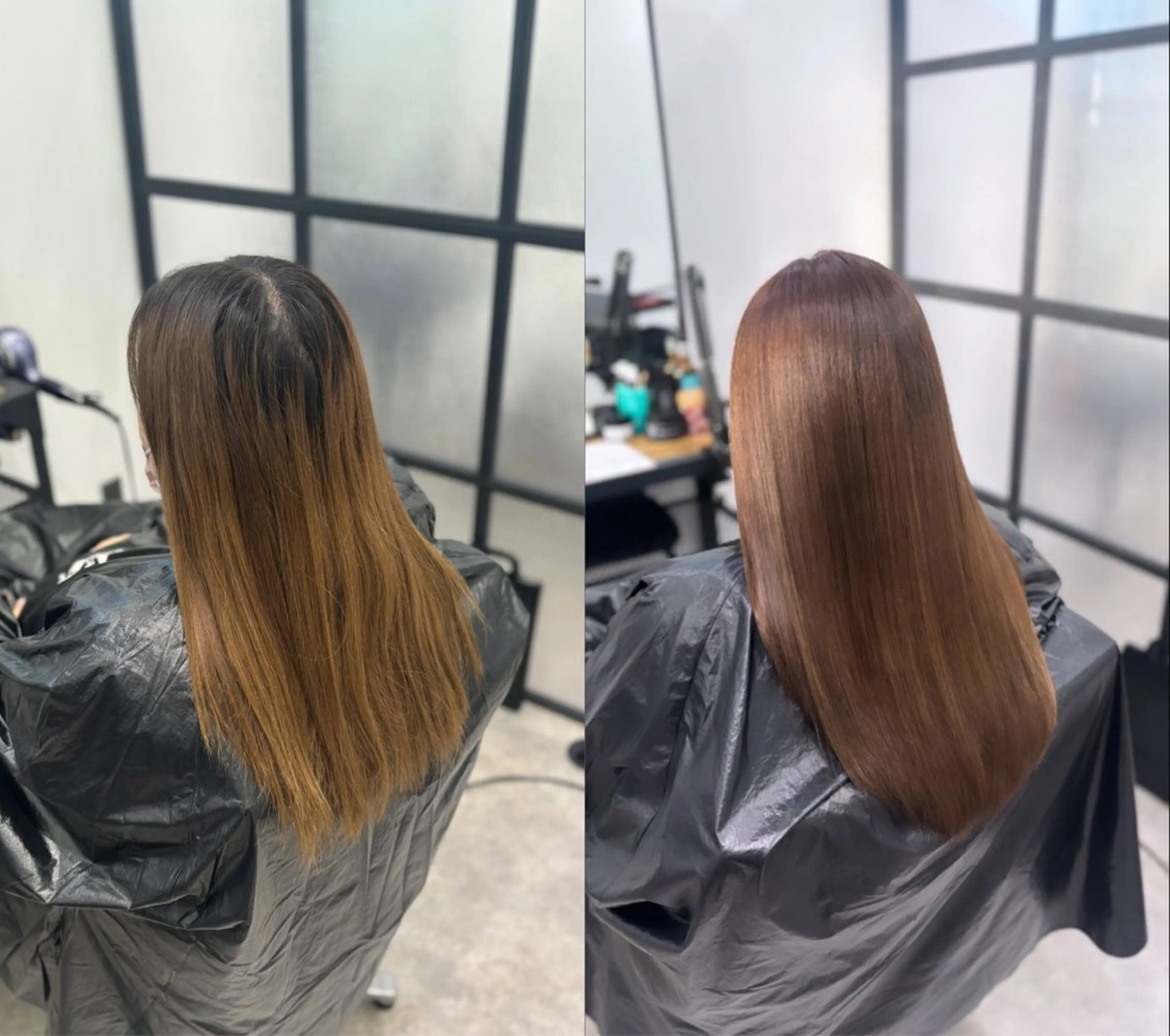 カラー ブリーチ 岸田 瑠美のヘアスタイル