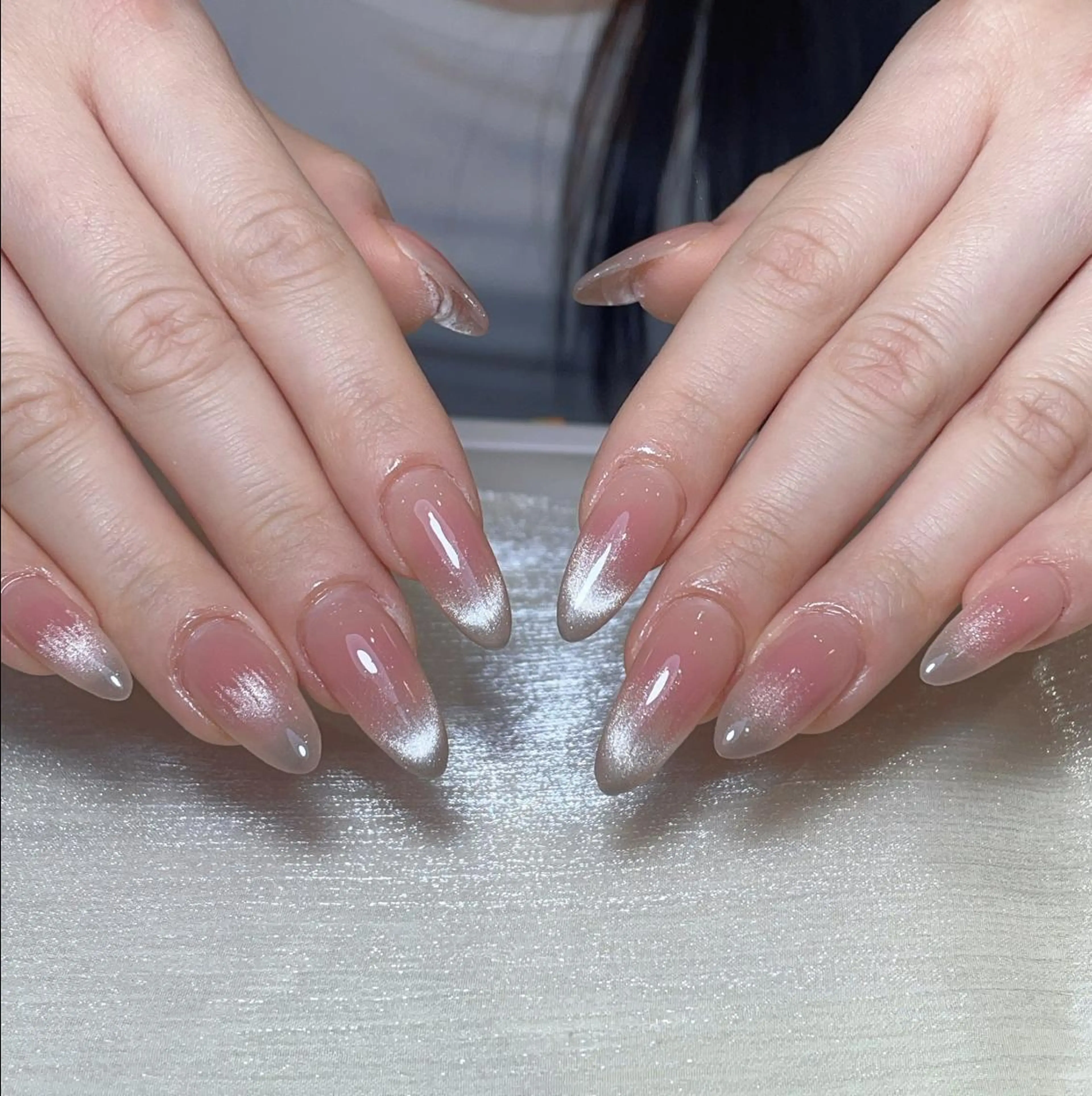 🎀初回ソフジェルオフ無料🎀【hand】チーク➕マグネットフレンチの写真