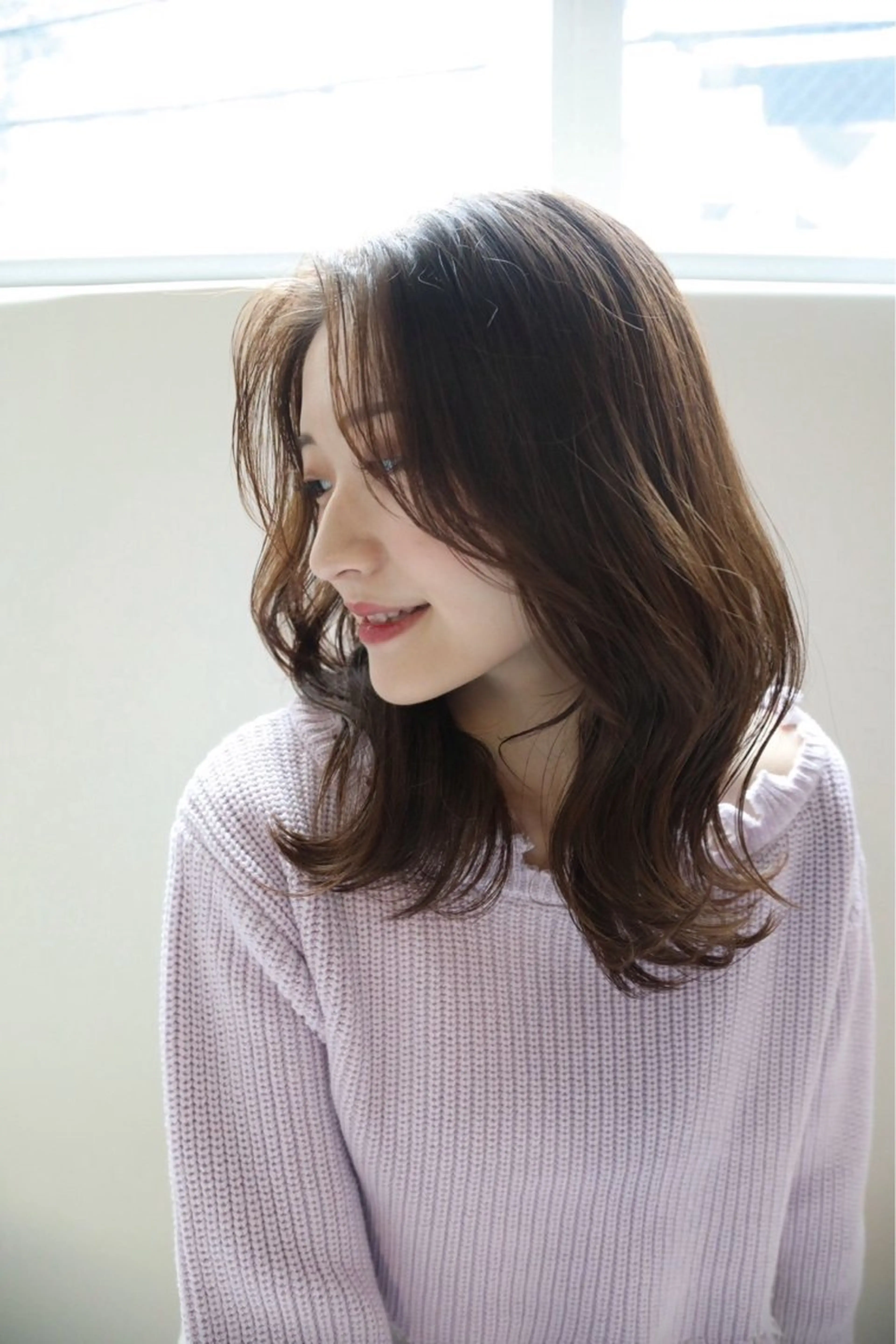 ミディアム トリートメント 🫧Ayumu🫧 透明感カラー/春日のヘアスタイル