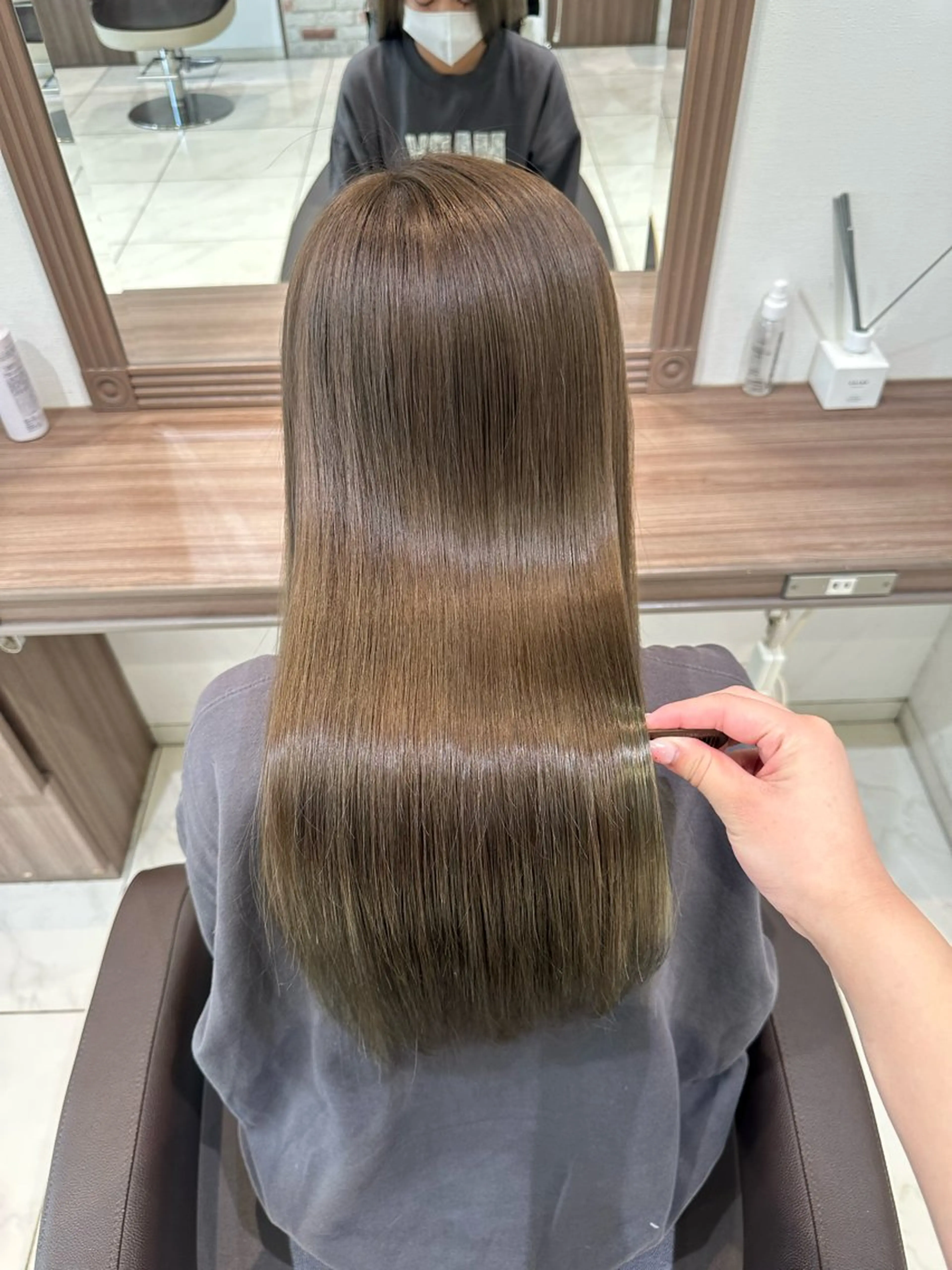 ロング カラー ベージュカラー オリーブベージュ 🌟モデル募集 /さら🩷のヘアスタイル