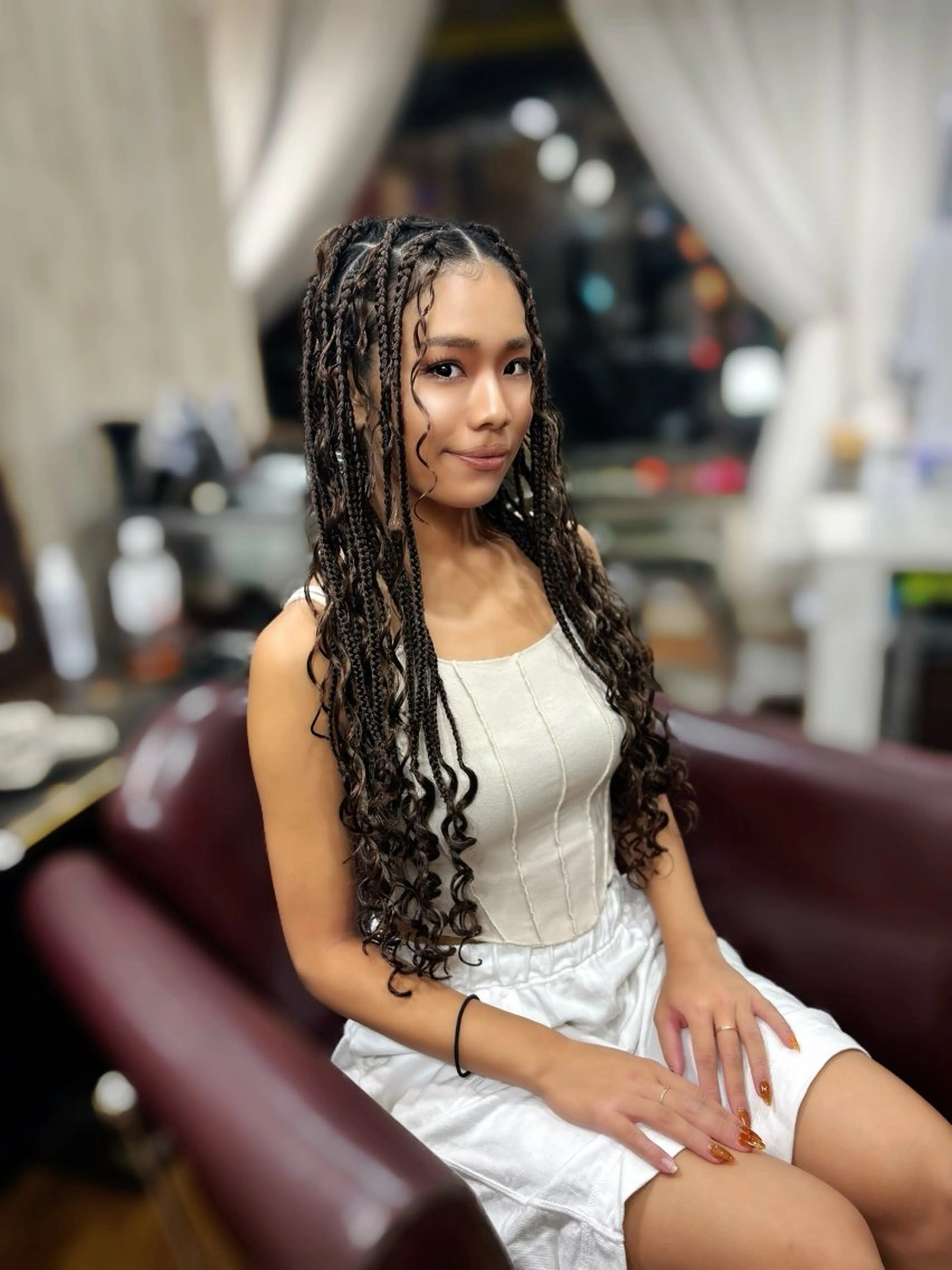 ロング ヘアアレンジ コーンロウ/ブレイズ 🪮✨SHOKOの眉毛・アイブロウイメージ