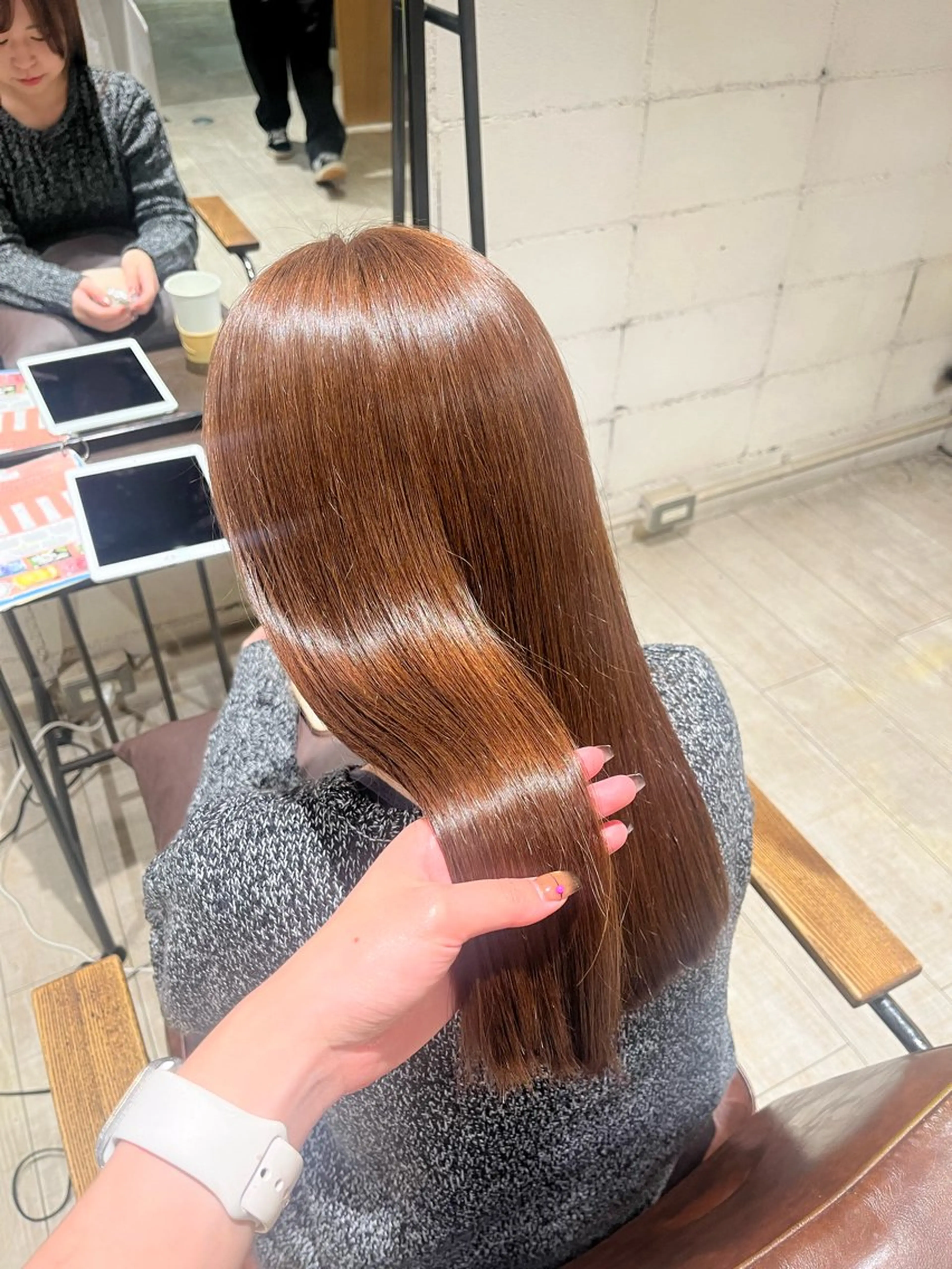 ロング カラー ベージュカラー ブリーチ ダブルカラー ブリーチなしカラー ヘアカラー さとう ちほみ🐼のヘアスタイル