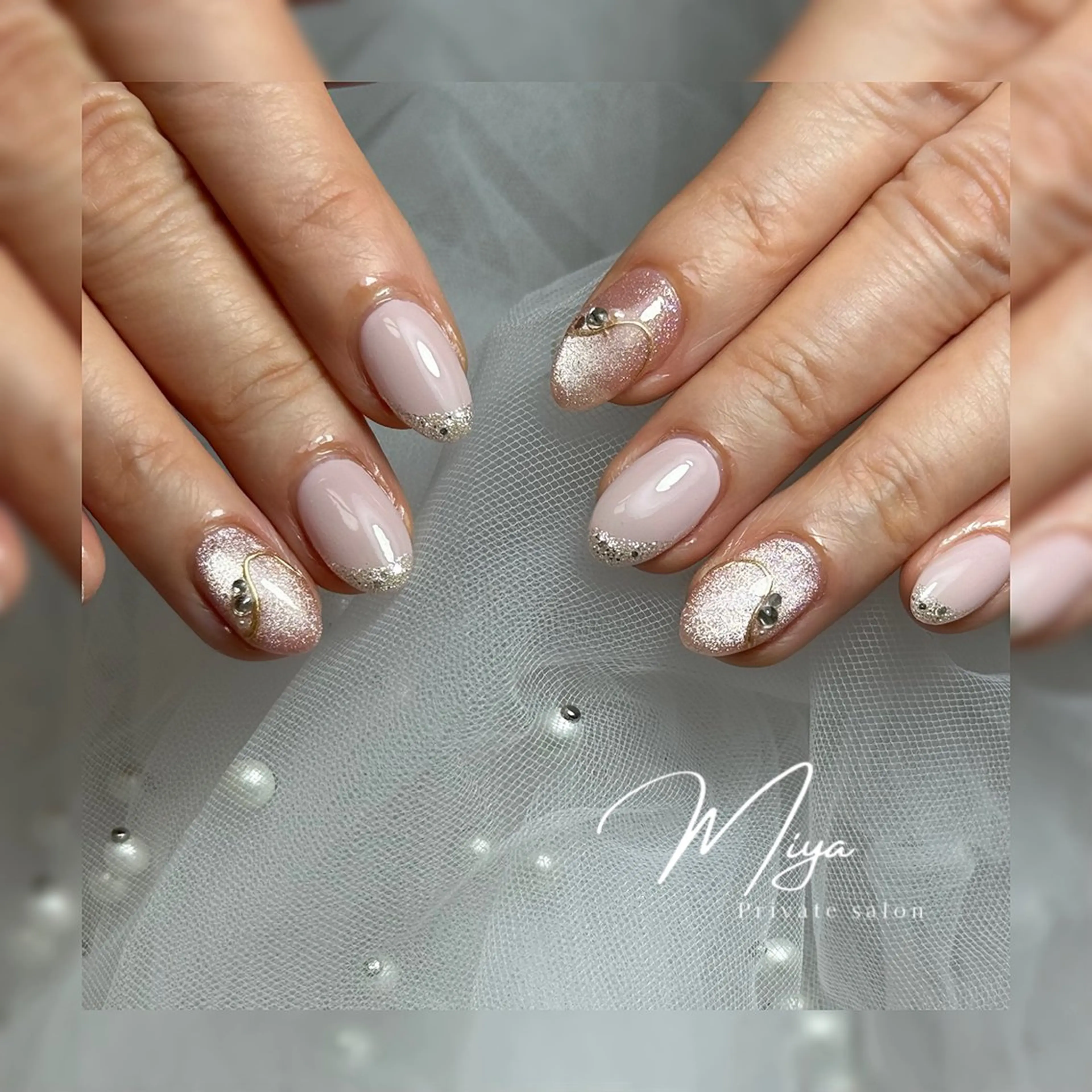 ネイル シンプルネイル ハンドネイル private salon MIYAのネイルデザイン