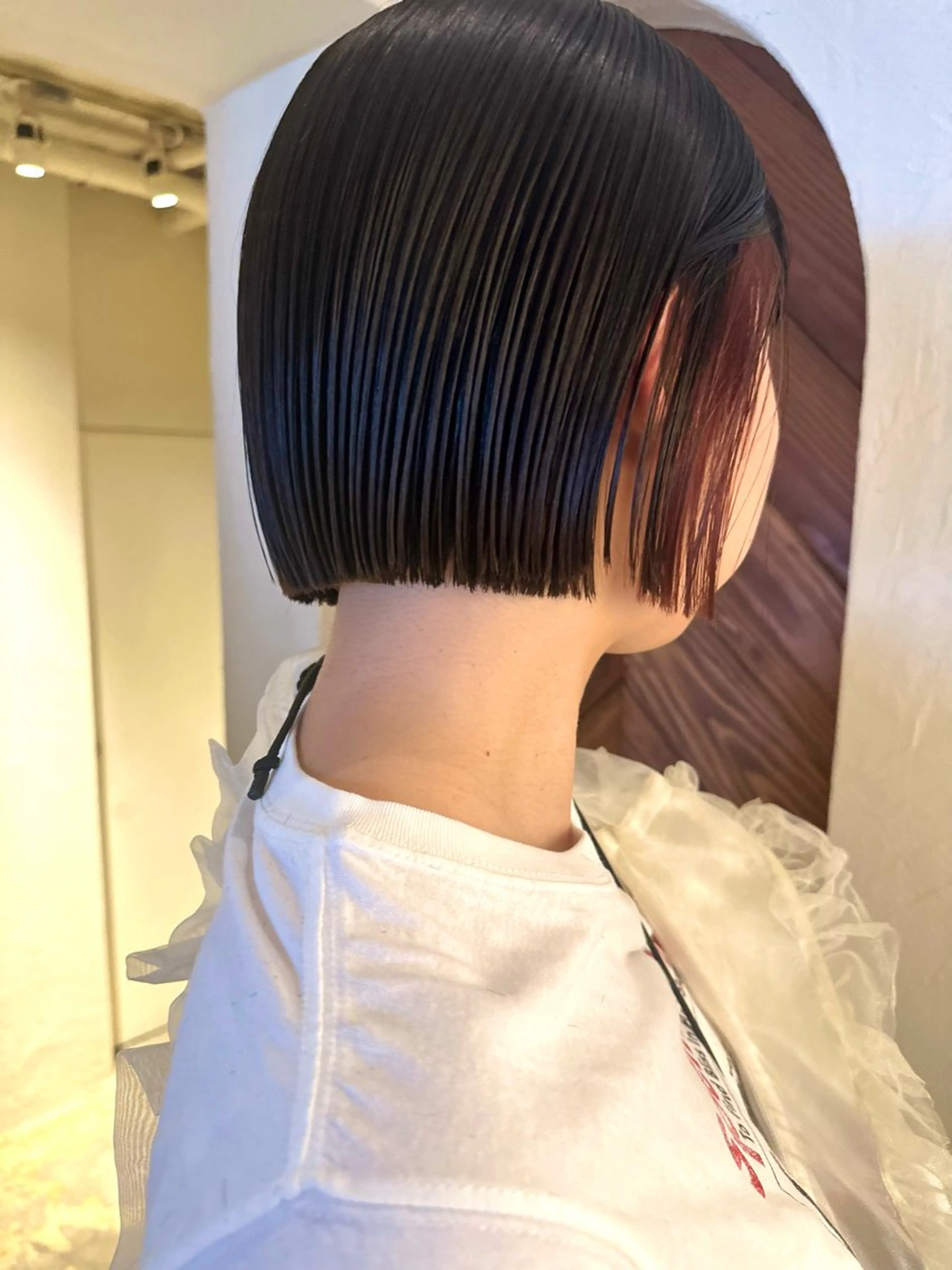 ショート 🤎ono/ 切りっぱなしボブ🤎のヘアスタイル