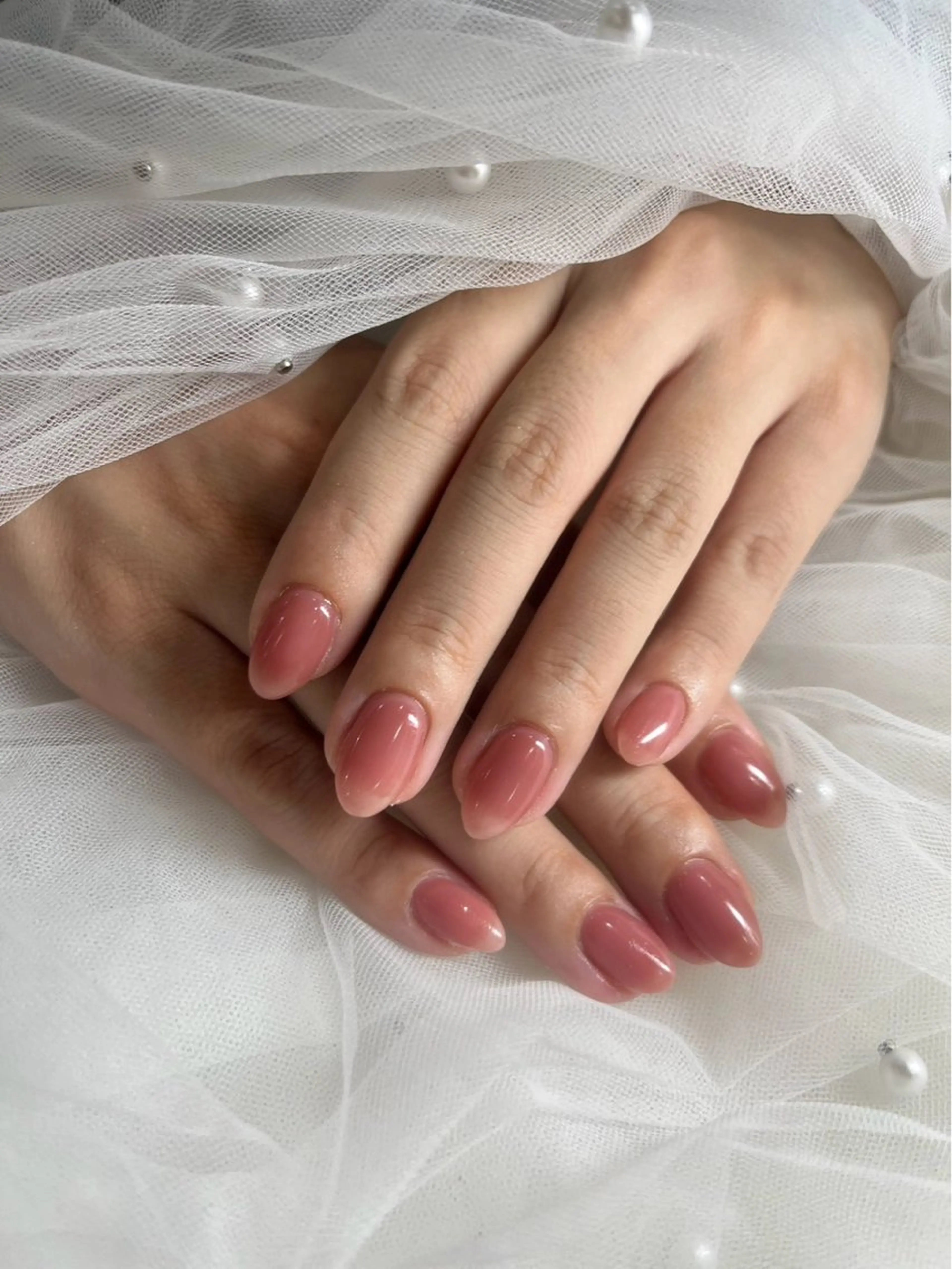 ネイル ワンカラーネイル AYAKA🩵難波♡ 韓国ネイルで可愛く♡のネイルデザイン