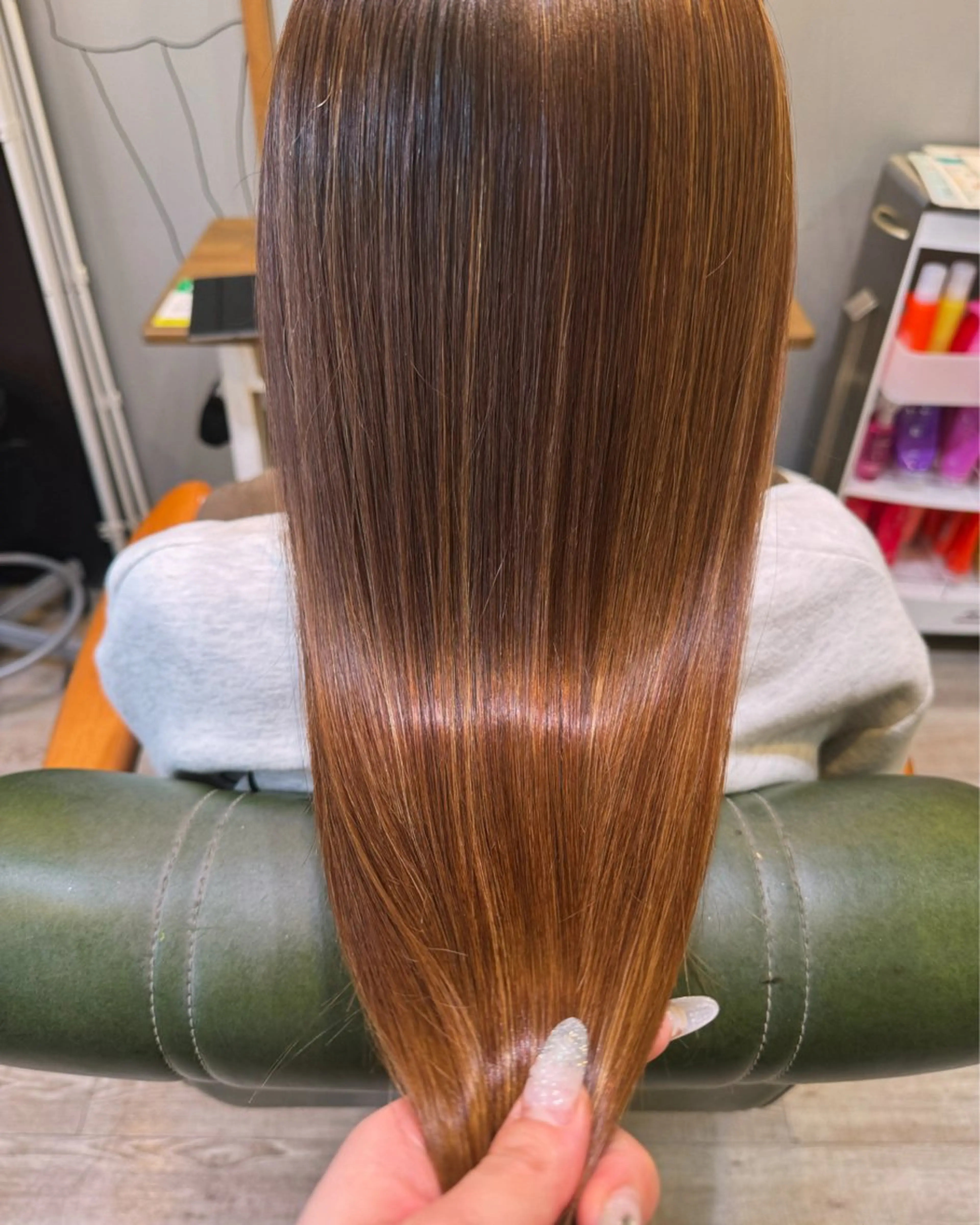 ロング 縮毛矯正 🦋ふくい あやの🦋のヘアスタイル