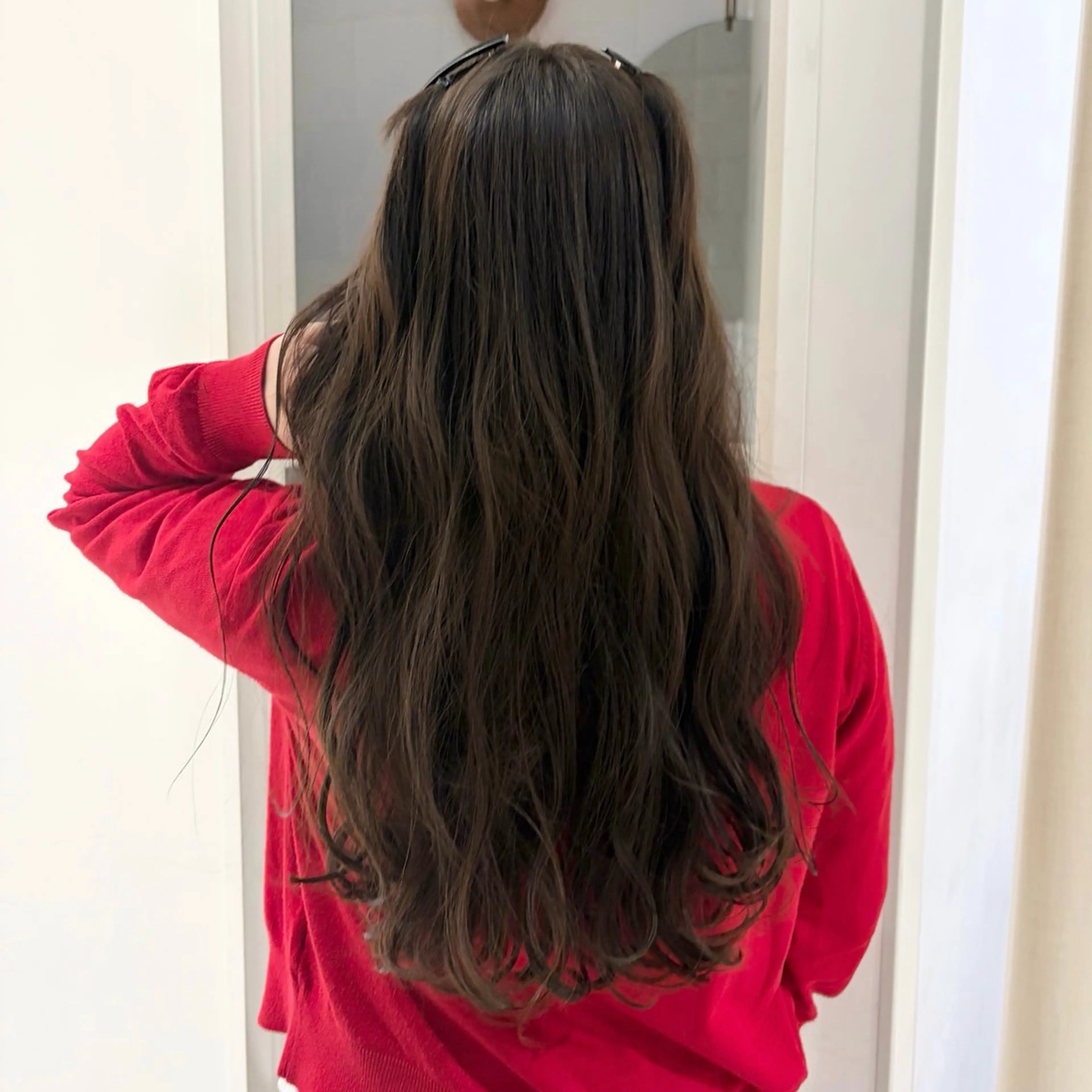 ロング ヘアカラー レイヤー/透明感 カラー/ホノカのヘアスタイル