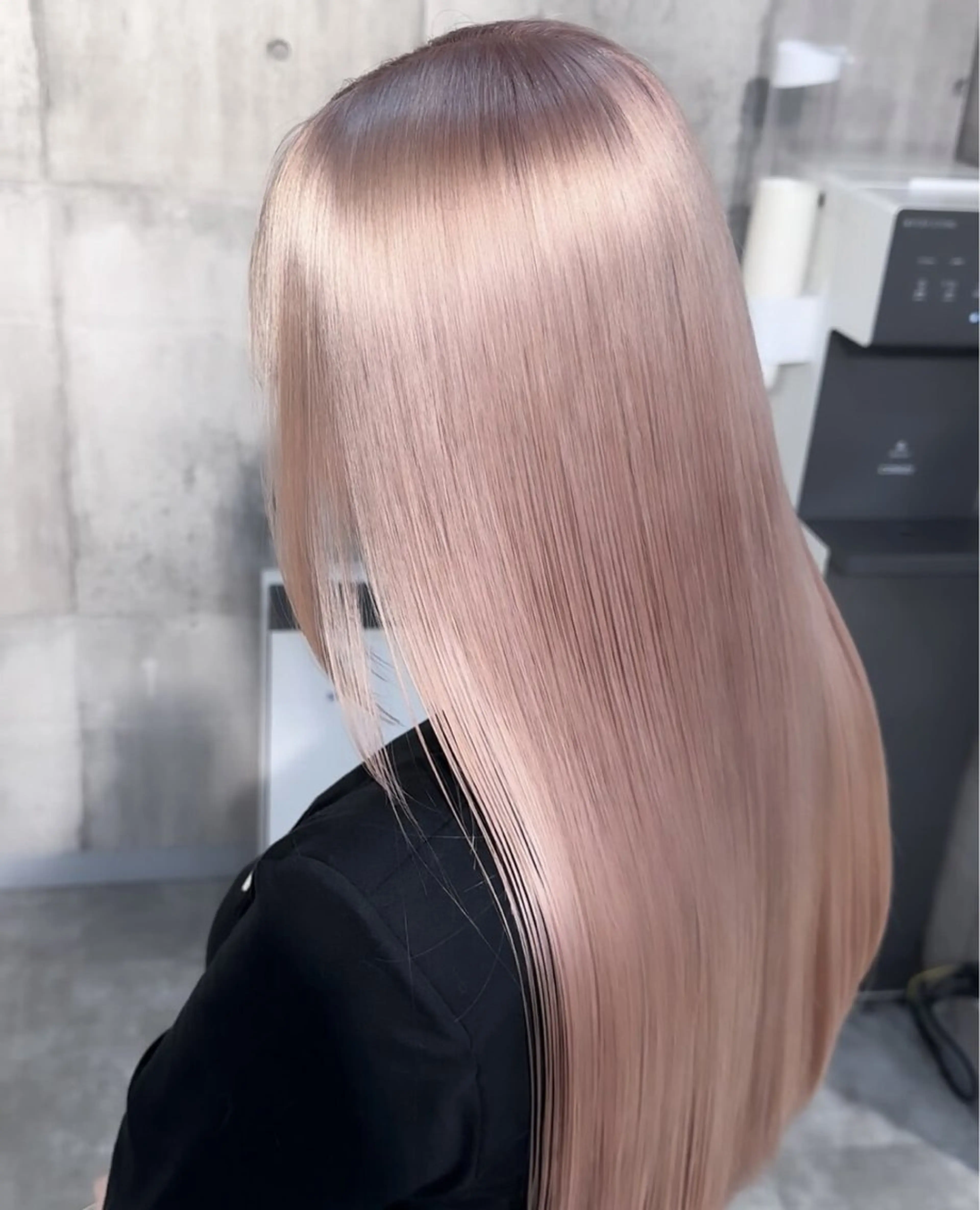 セミロング カット 縮毛矯正 トリートメント Maison髪質改善 レイヤー/三宮のヘアスタイル