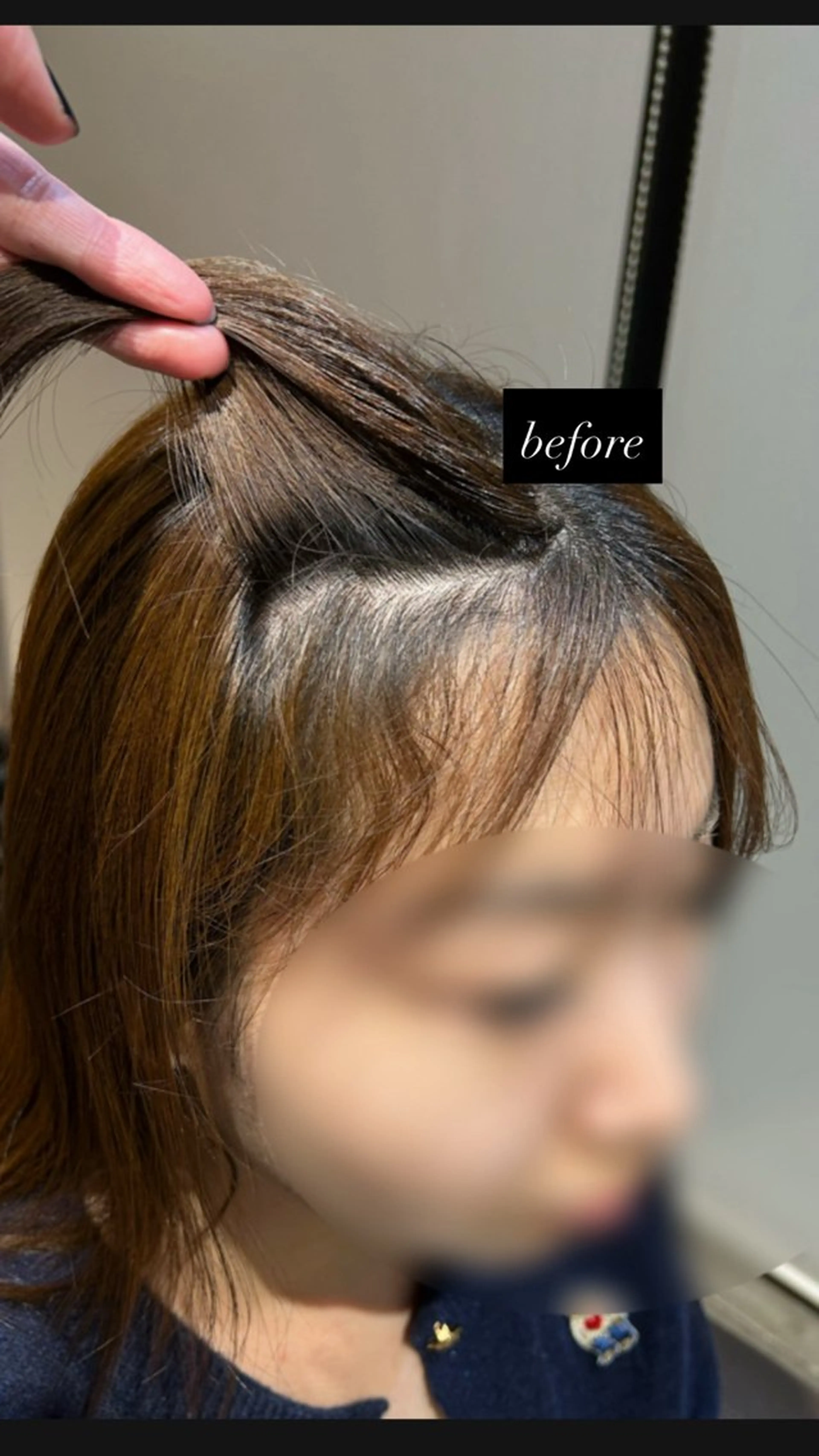 セミロング 縮毛矯正 今野 惺虎のヘアスタイル