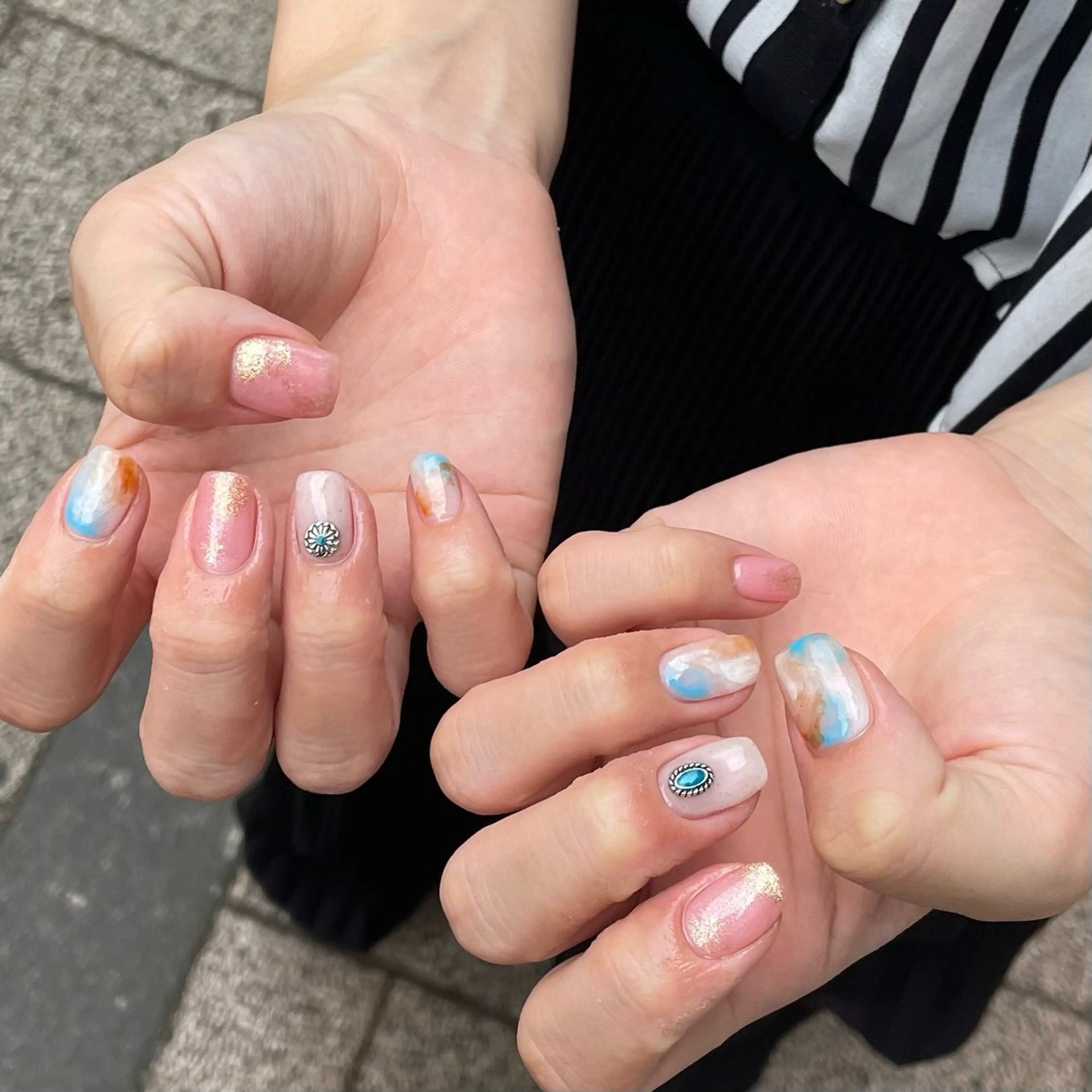 ネイル ピンク ハンドネイル Ricnail☾ ayanoのネイルデザイン