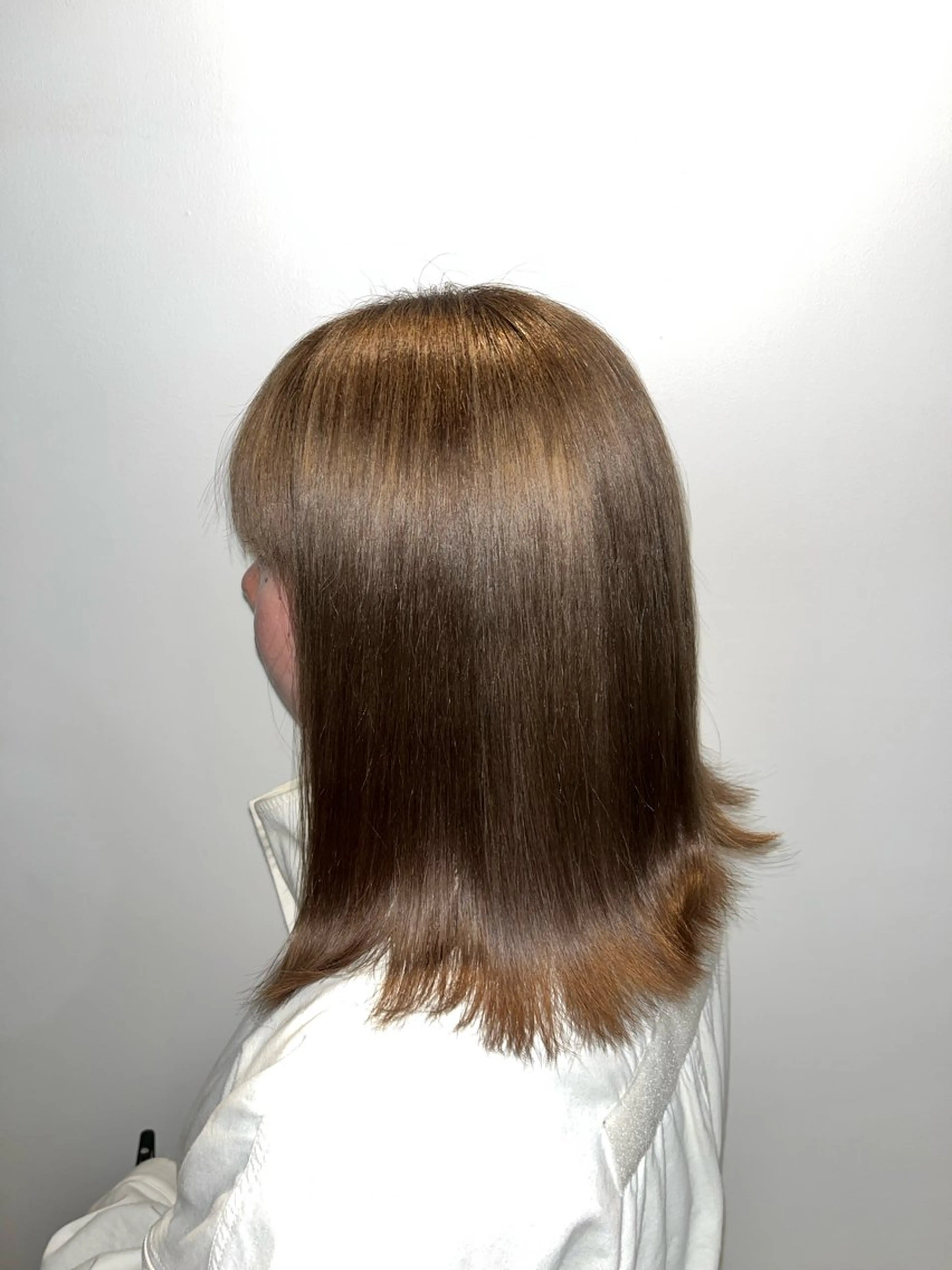 【ブリーチなしでも透明感🪼】ダブルカラー（ブリーチなし）＋カット＋3stepトリートメント🩵✨️の写真