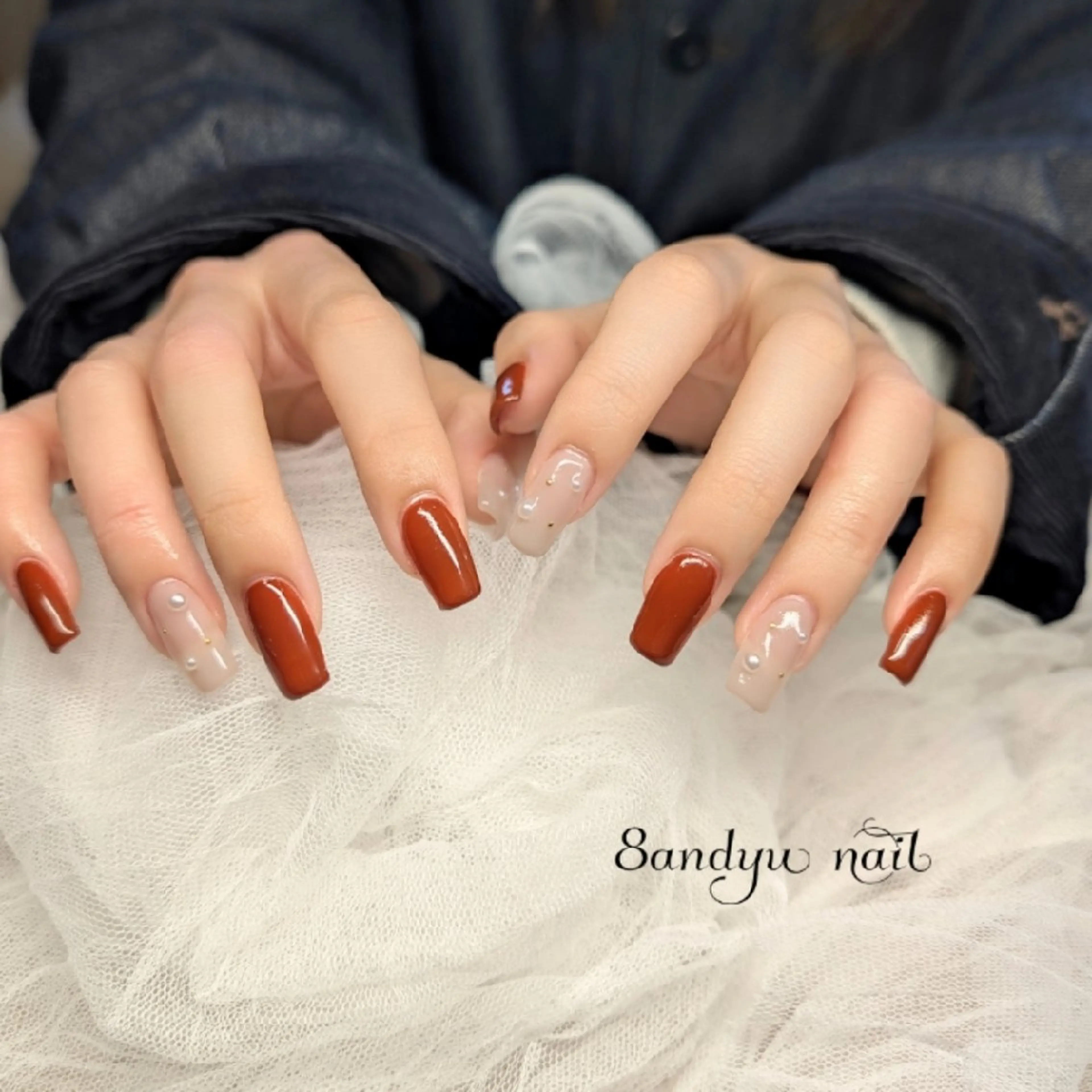 ネイル 長さ出し ワンカラーネイル 8andyu nail♡のネイルデザイン
