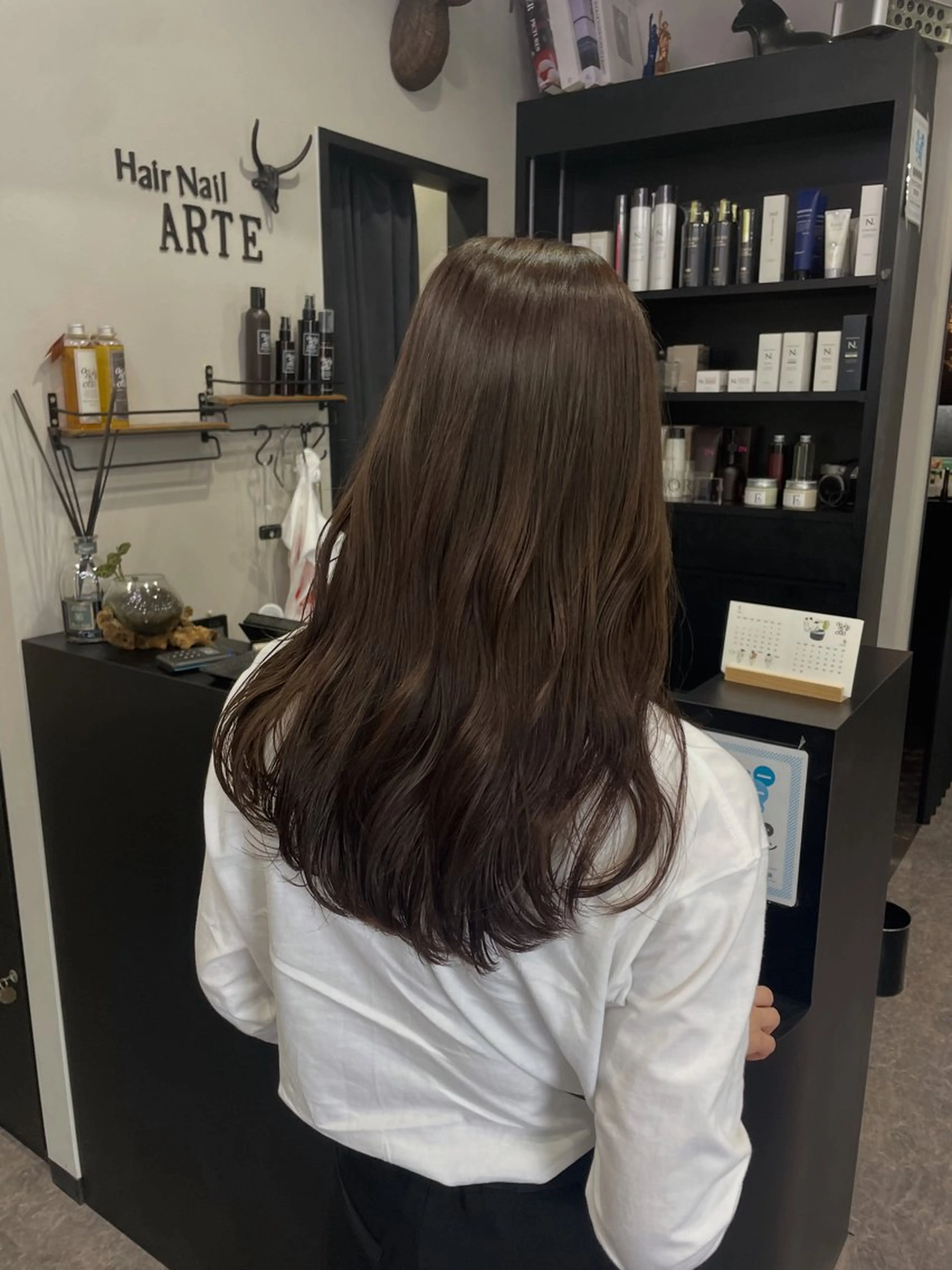 ロング カット 友滝 真菜美のヘアスタイル