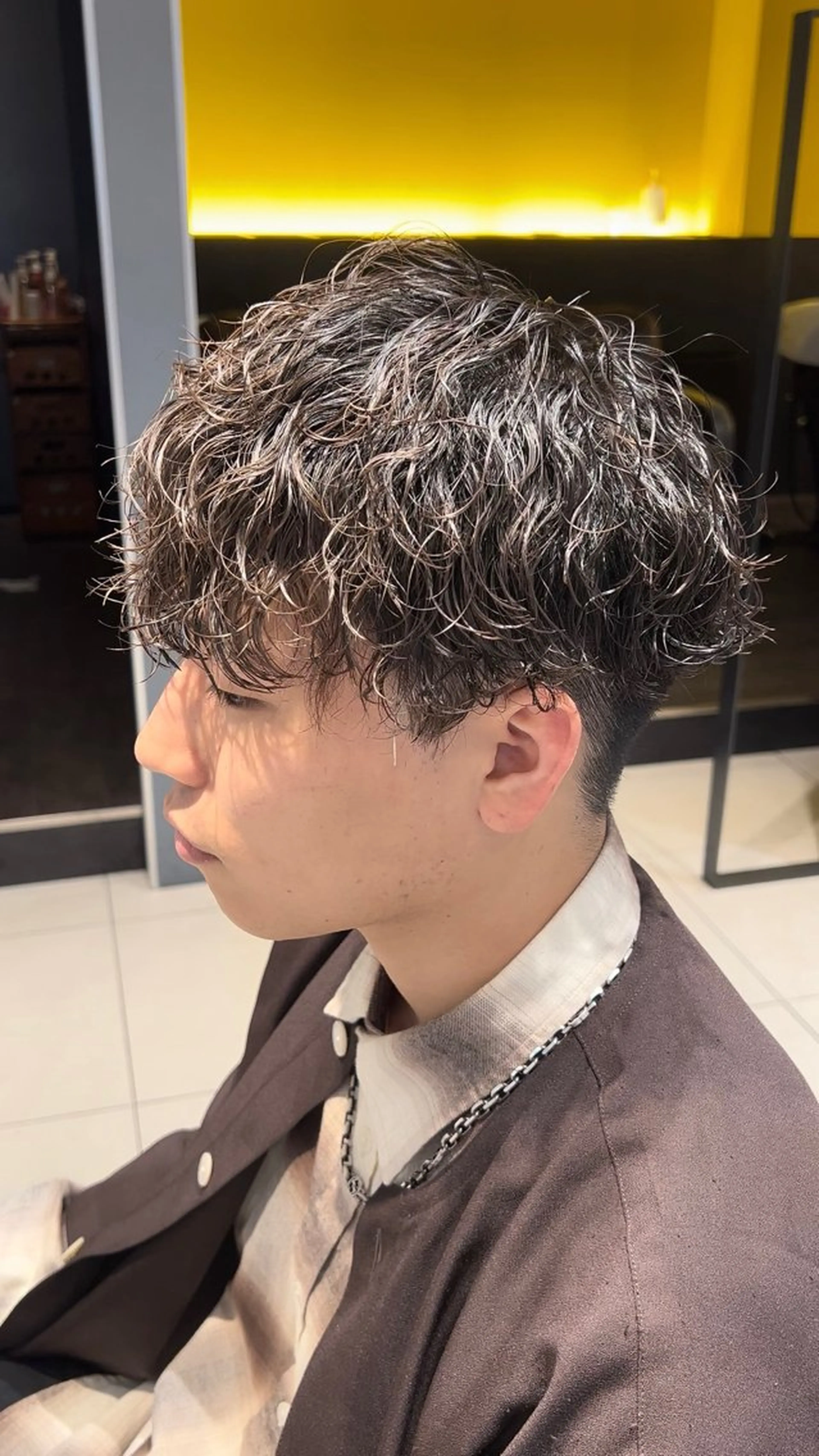 パーマ メンズ カット パーマ EARTH AOBADAIのヘアスタイル
