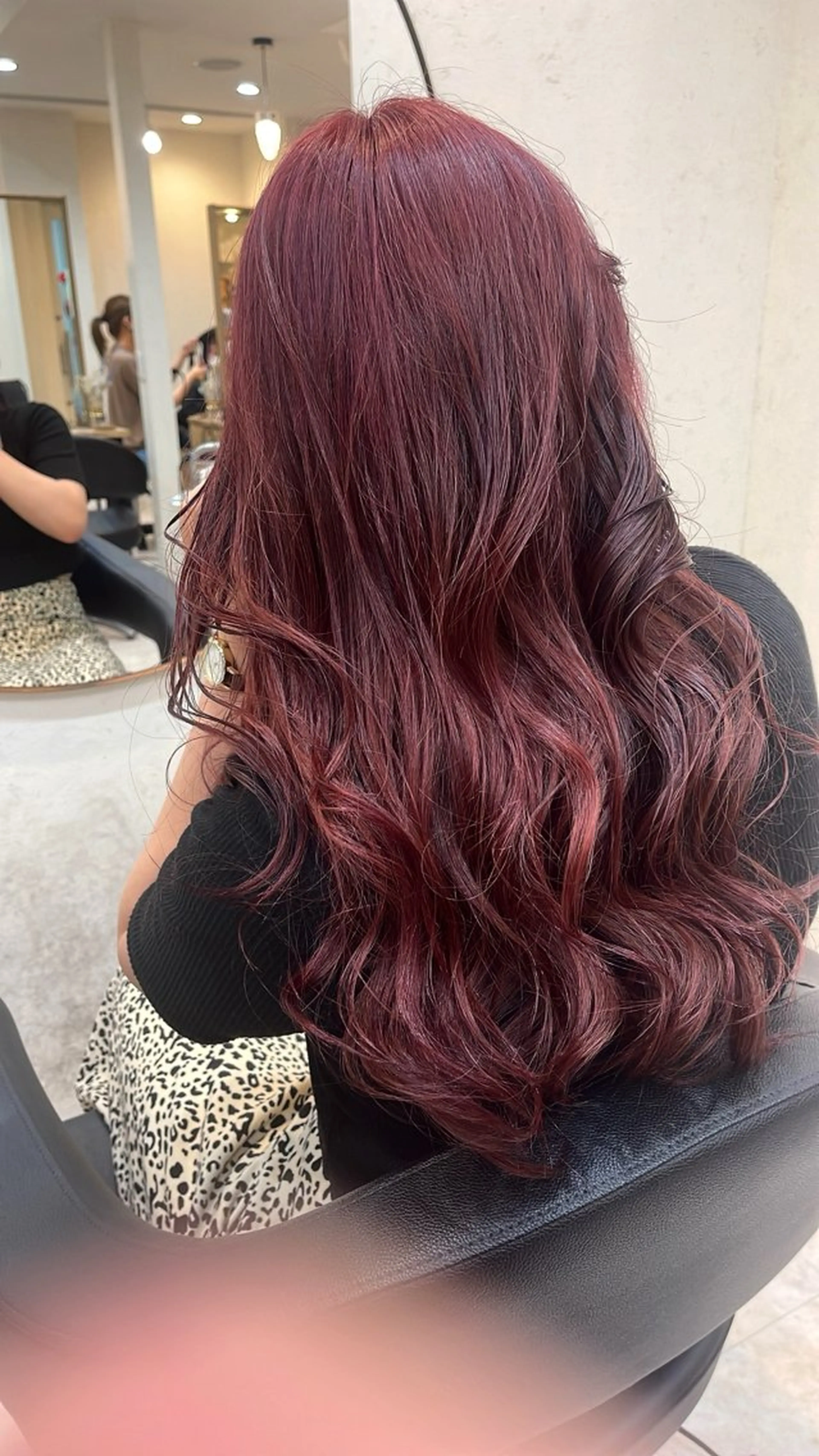 ロング カラー カット ヘアカラー シマオカイッセイ 個室サロンaceのヘアスタイル