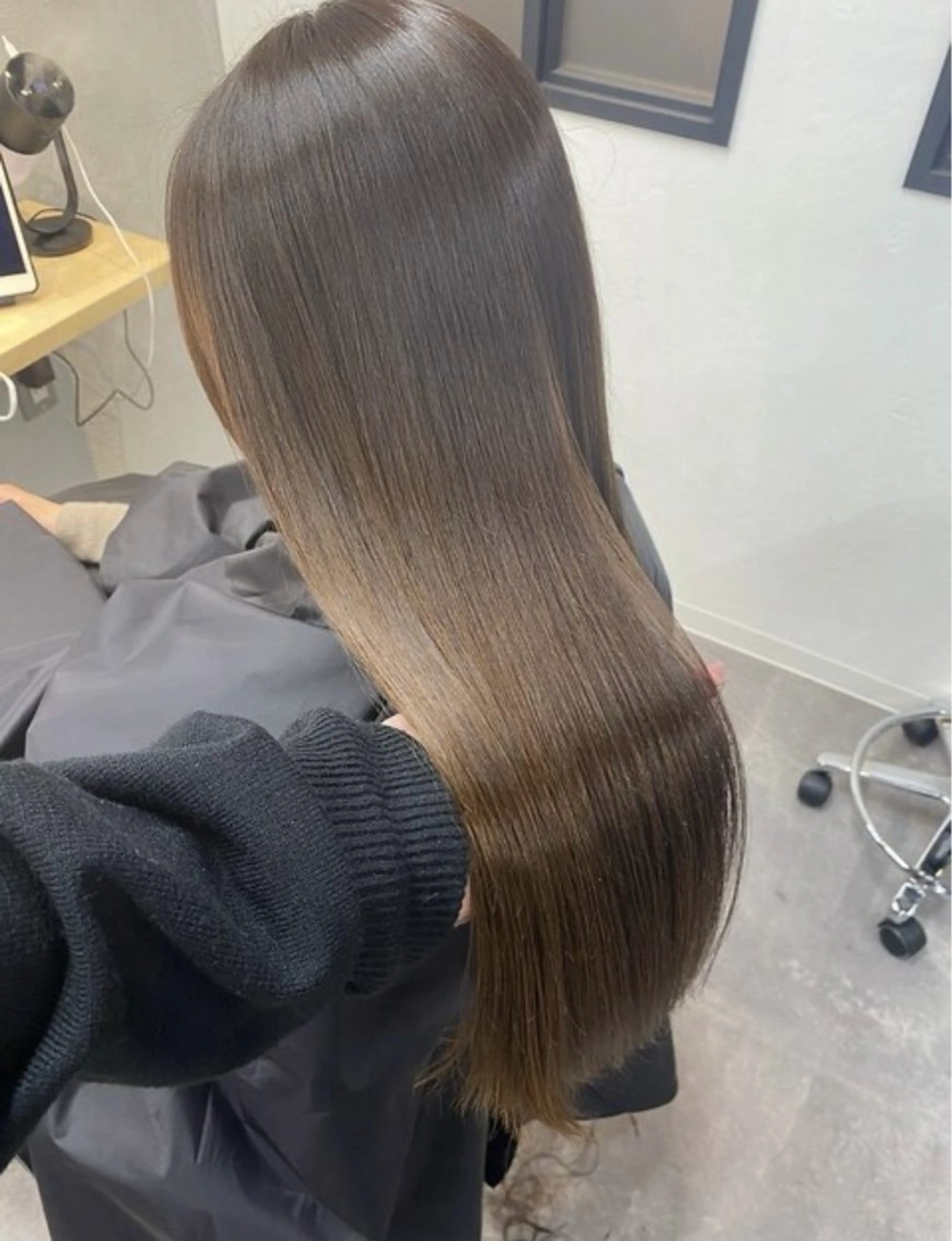 ロング 縮毛矯正 ンジハ えみのヘアスタイル