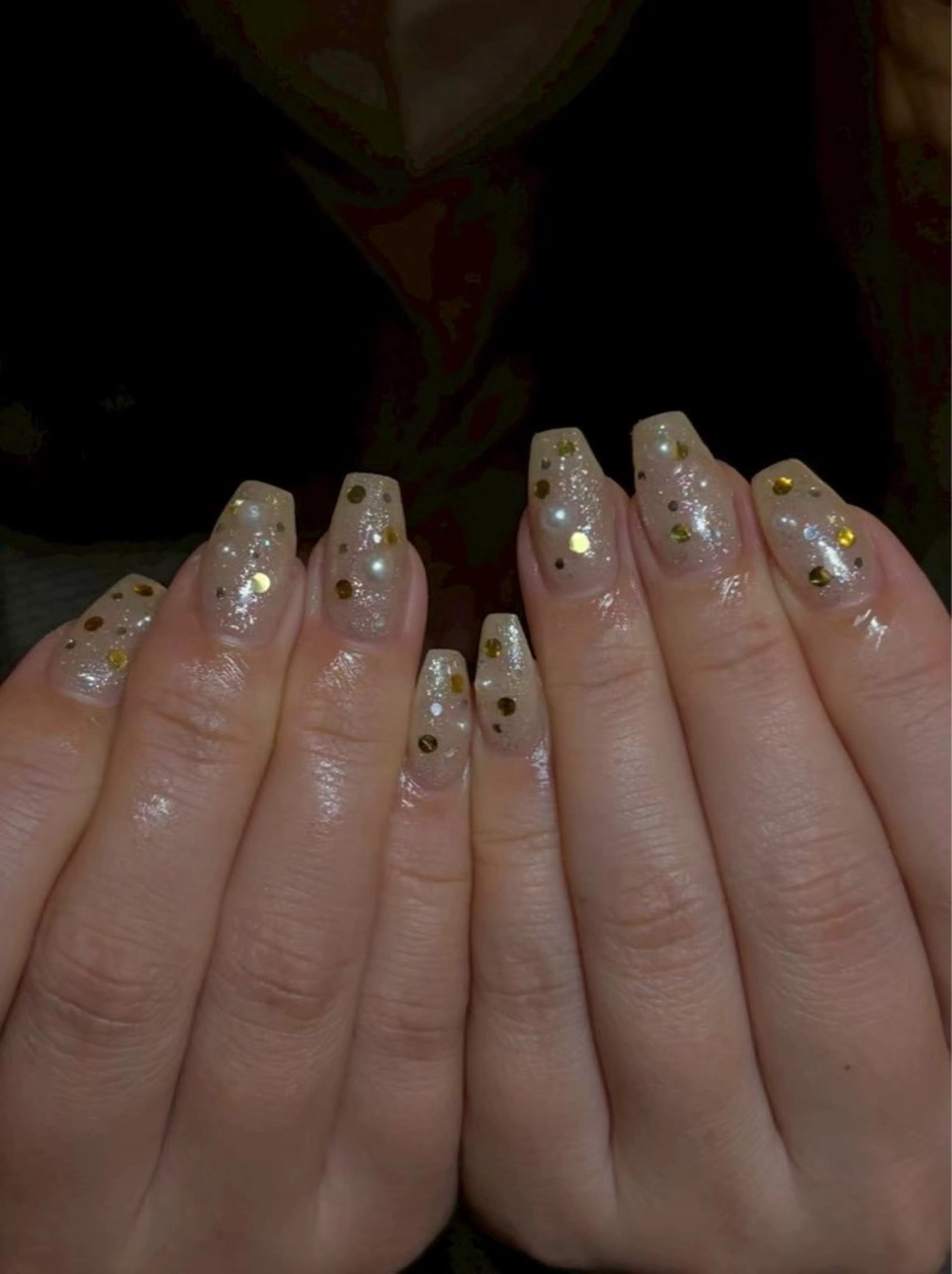 ネイル 長さ出し ジェルネイル ゴールド 韓国ネイル マグネットネイル ハンドネイル D.d nail Tokoのネイルデザイン
