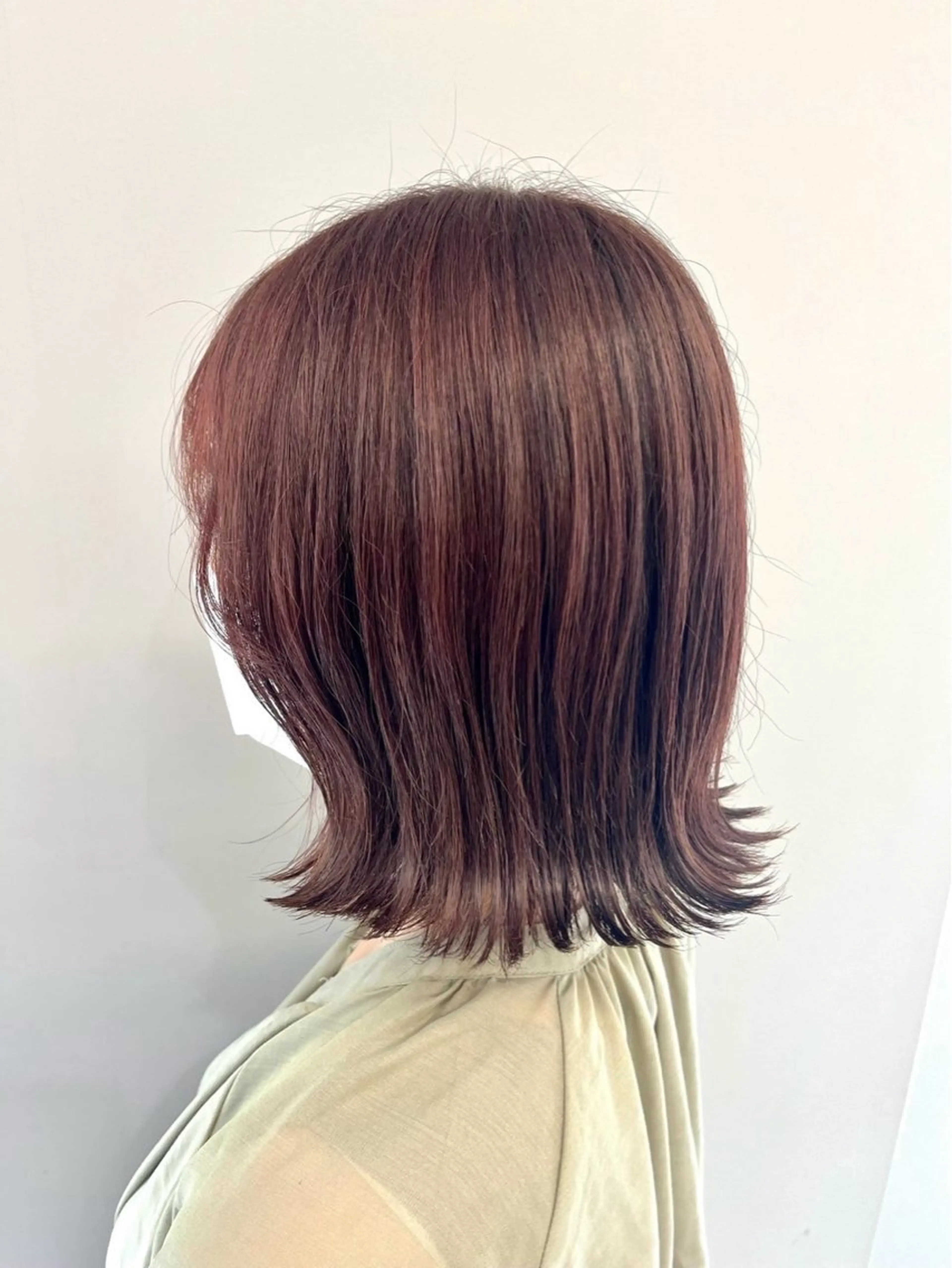 ミディアム カラー ブラウンカラー ピンクカラー ピンクブラウン ヘアカラー 中山 達斗のヘアスタイル
