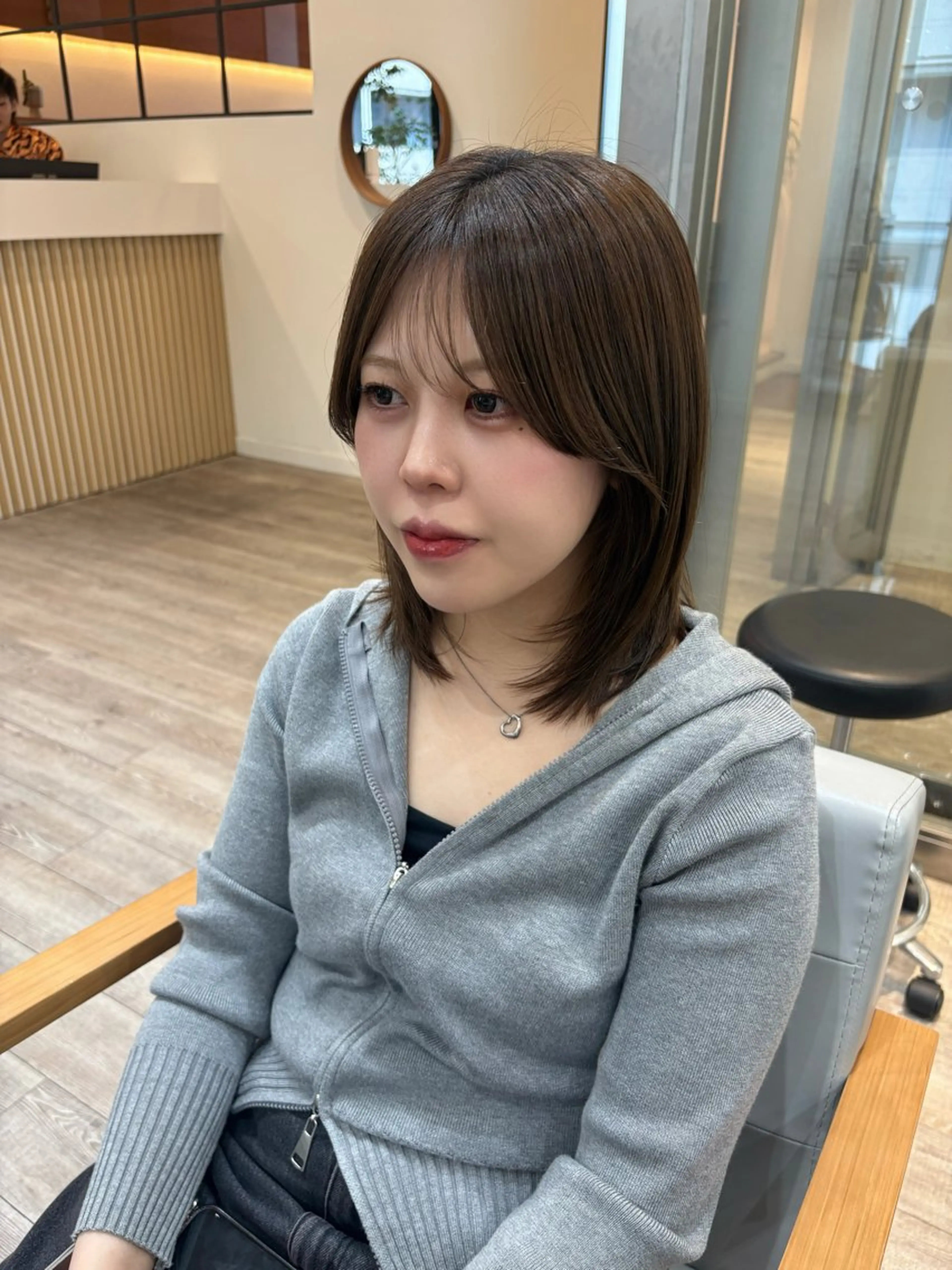 ミディアム ヘアセット 大木 唯月のヘアスタイル