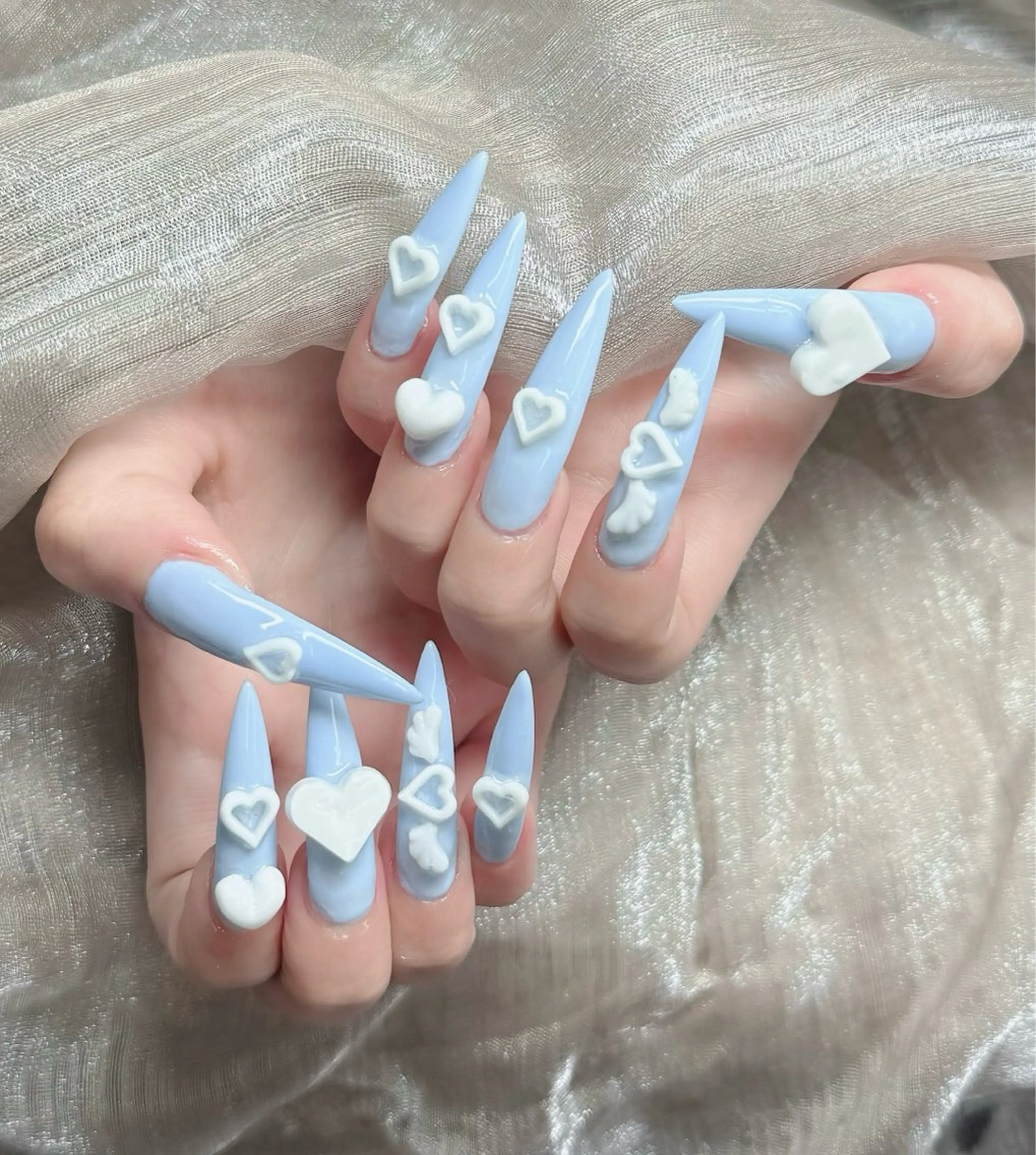 ネイル ジェルネイル 韓国ネイル マグネットネイル ネイルチップ 冬ネイル Lenie Nail Salonのネイルデザイン