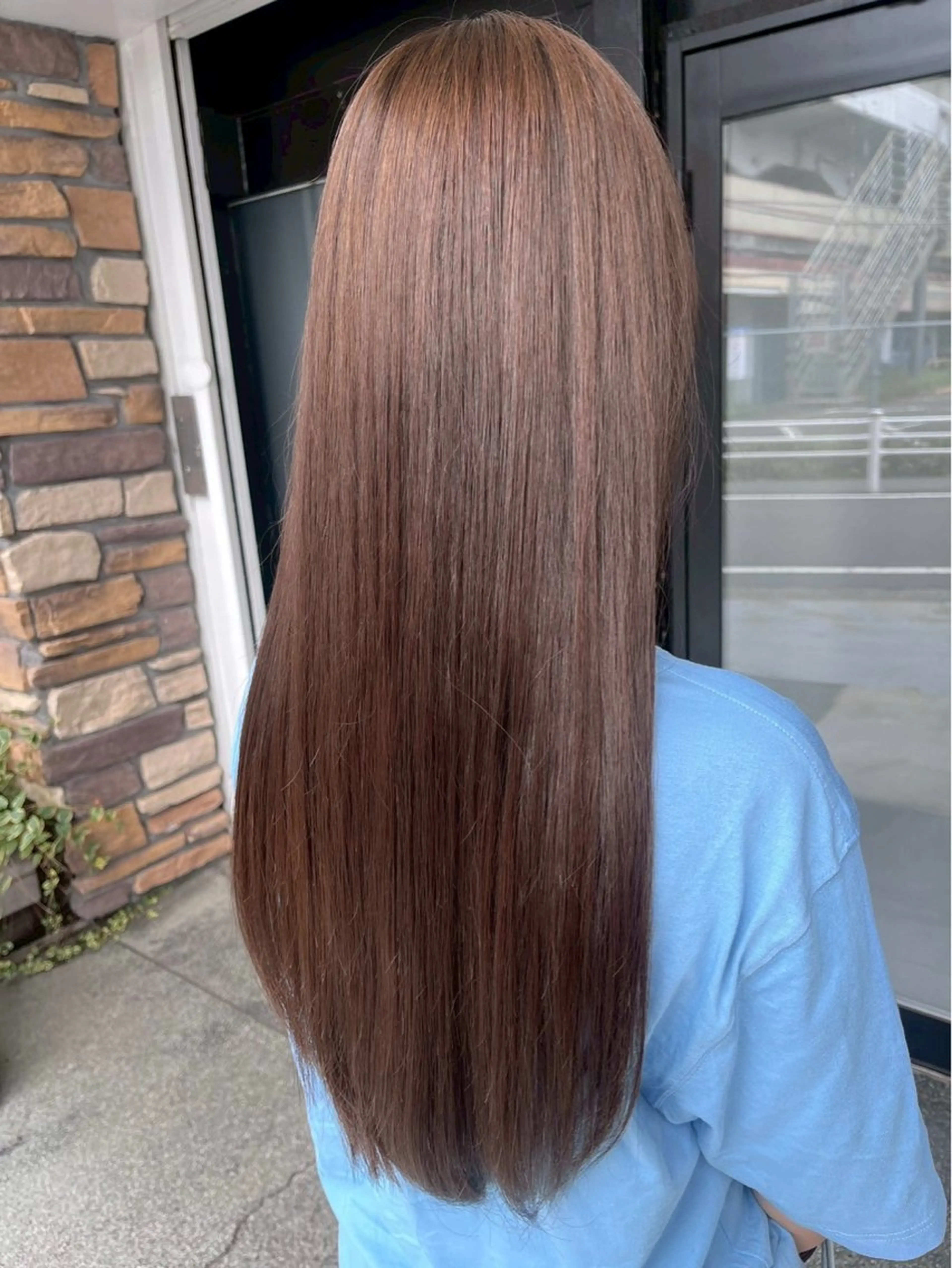 ロング カラー ヘアカラー ハイトーン/韓国風/ 艶髪/吉祥寺のヘアスタイル