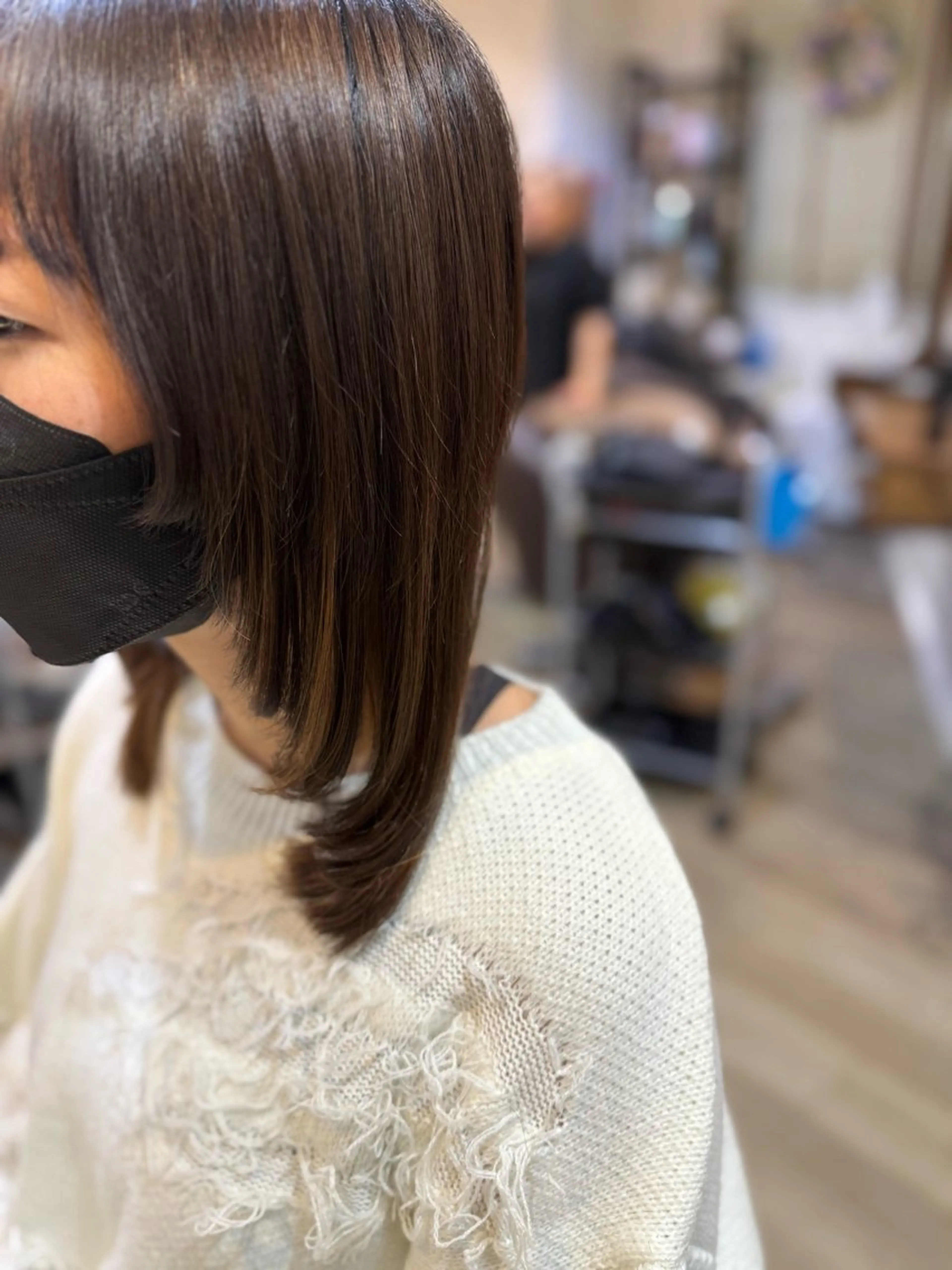 セミロング キッズ エクステ エクステ 武原 虹音のヘアスタイル