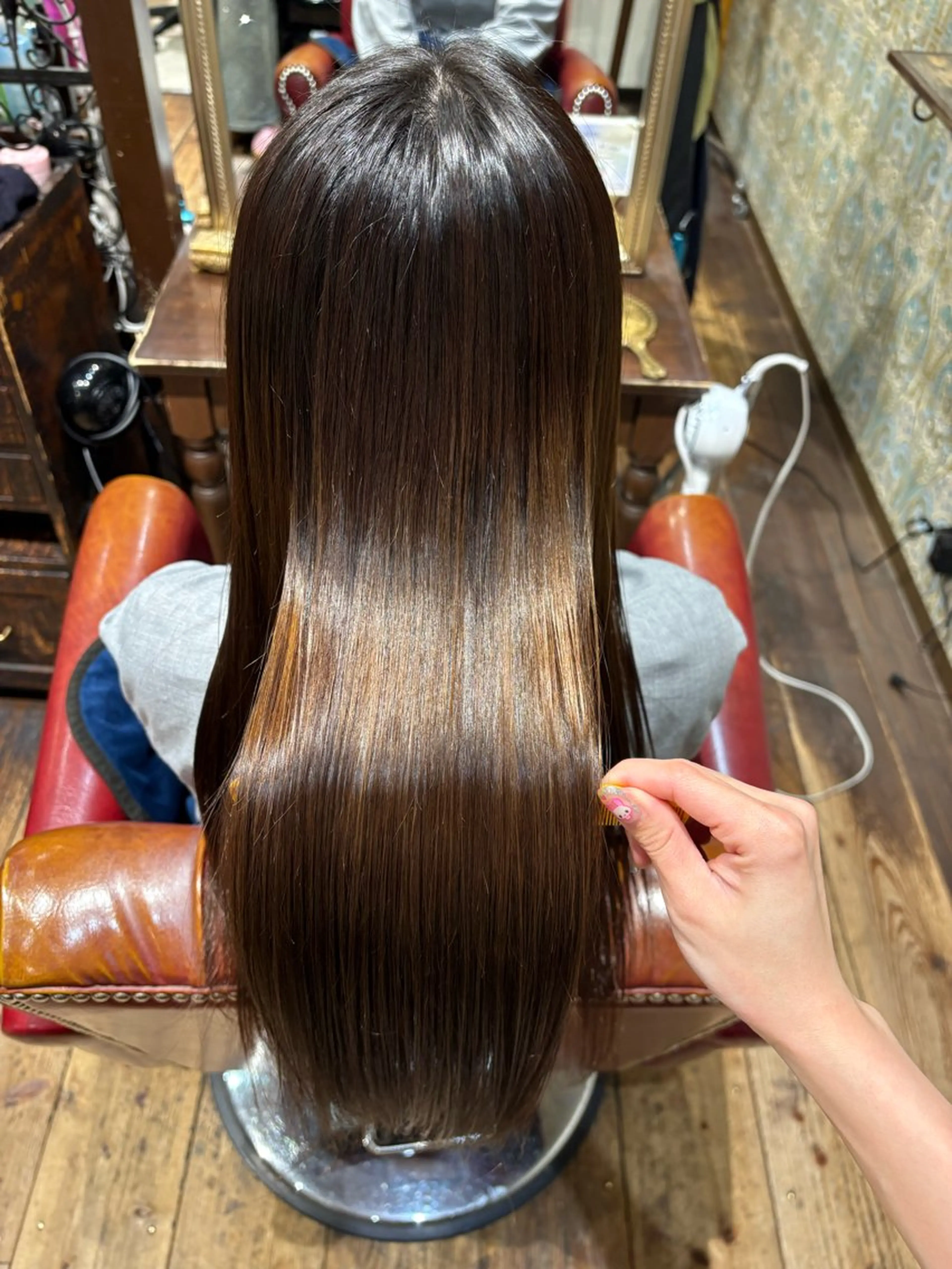 セミロング 縮毛矯正 心斎橋酸性ストレート 🛼MATOI🛼のヘアスタイル
