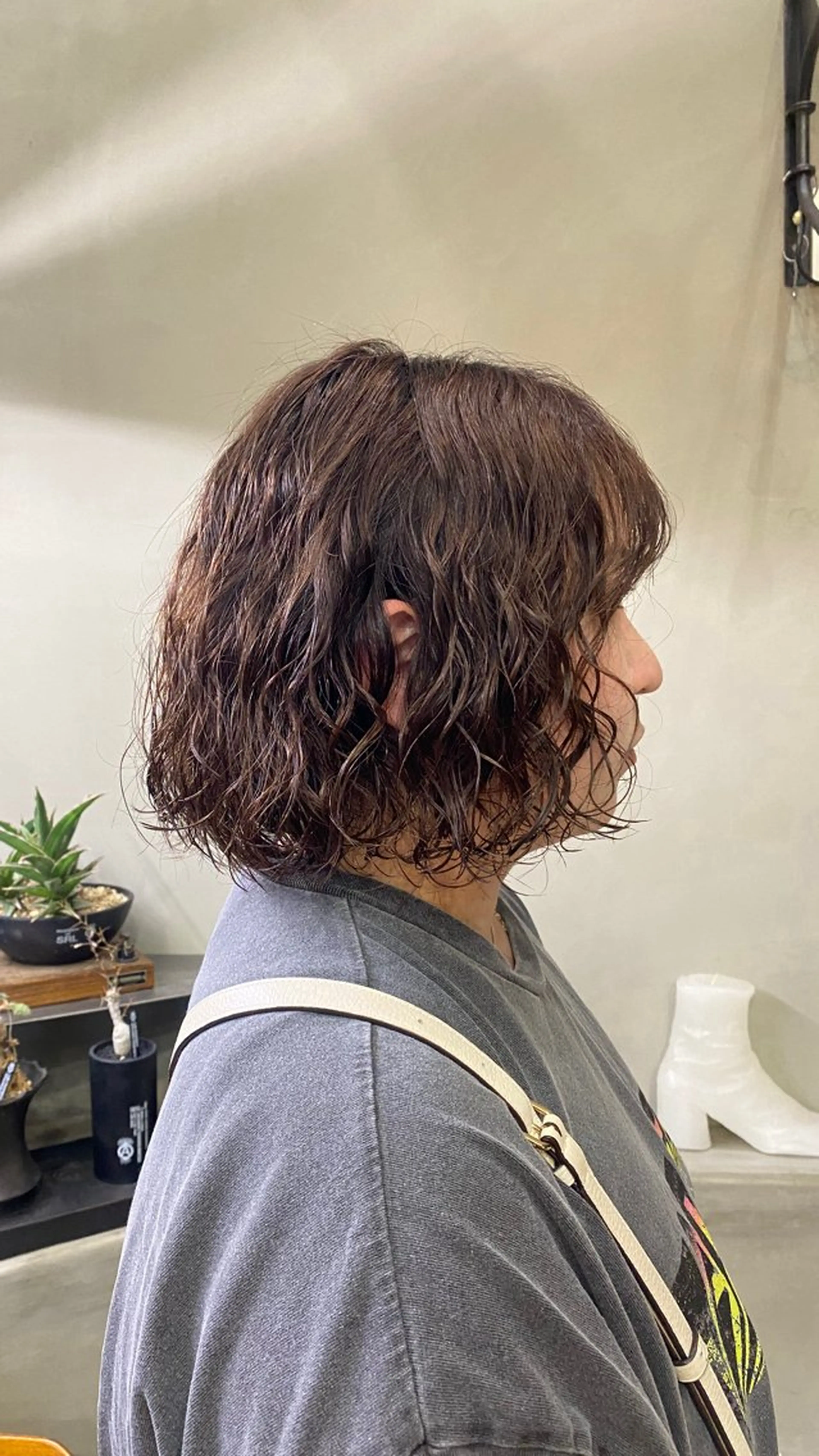 ミディアム ミディアムパーマ パーマ cyan hinaのヘアスタイル
