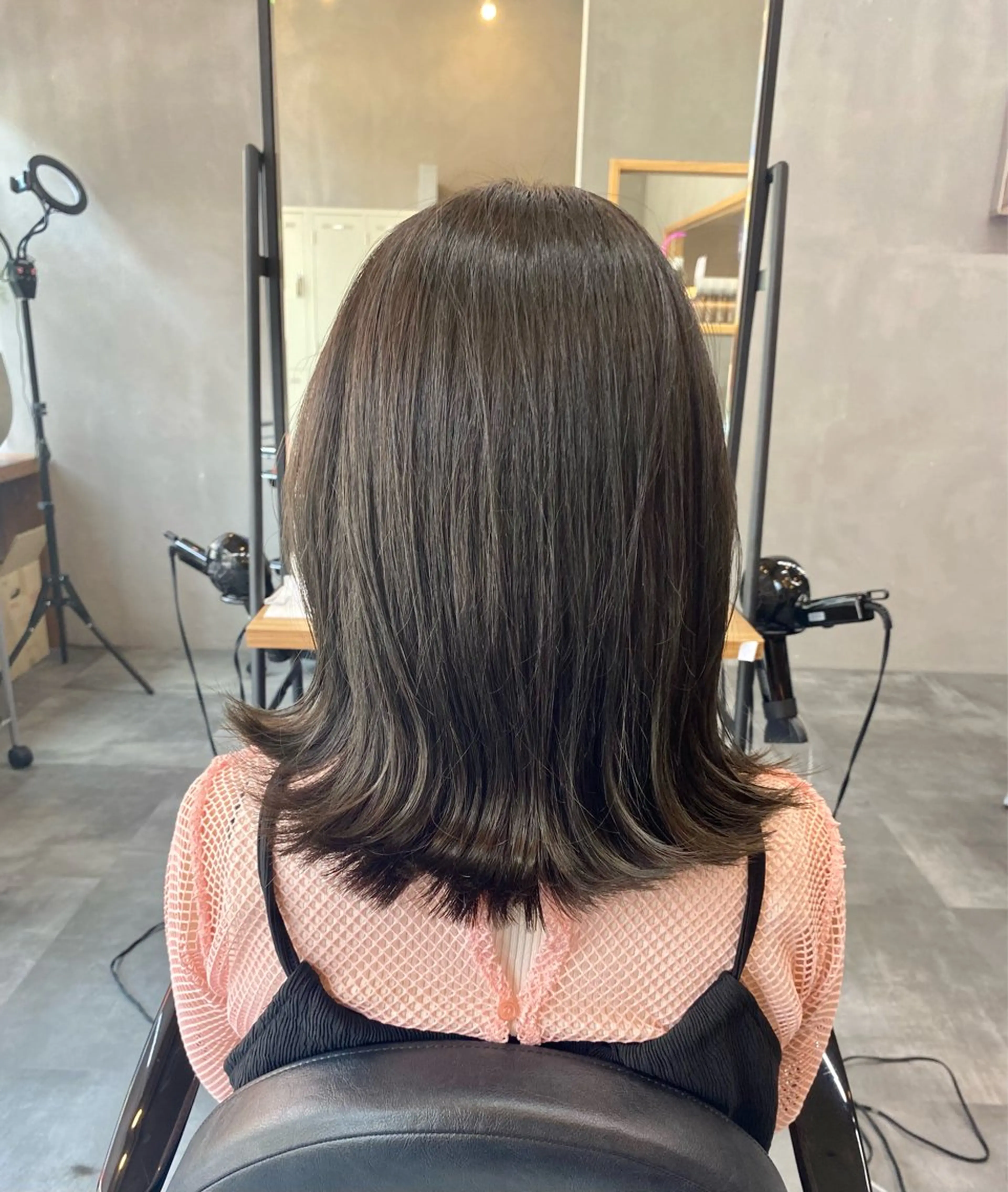 カット+透明感カラー十ミルボントリートメント+マイクロバブル¥9900の写真