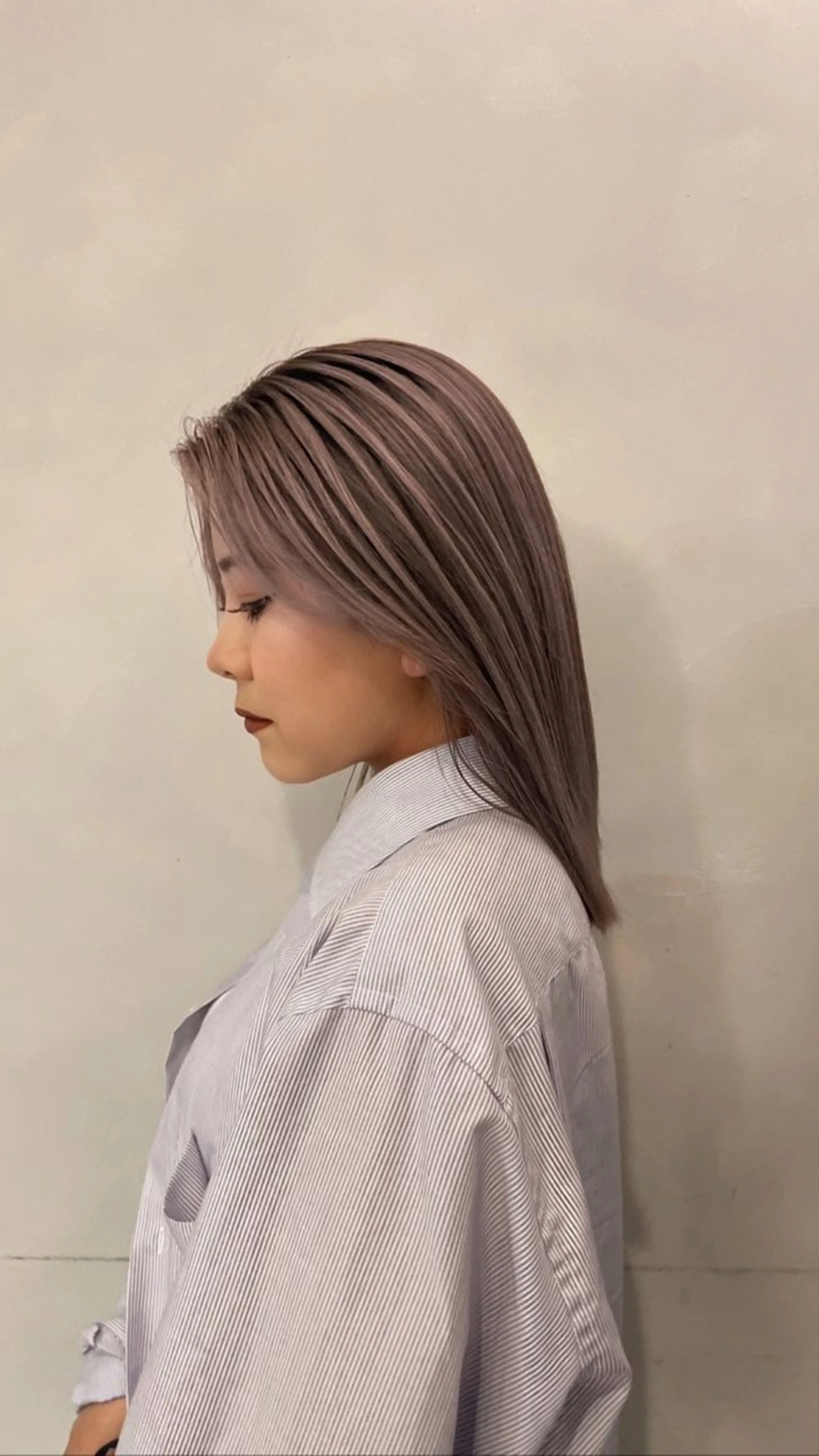 セミロング カラー メンズ 縮毛矯正 池谷 玲哉のヘアスタイル