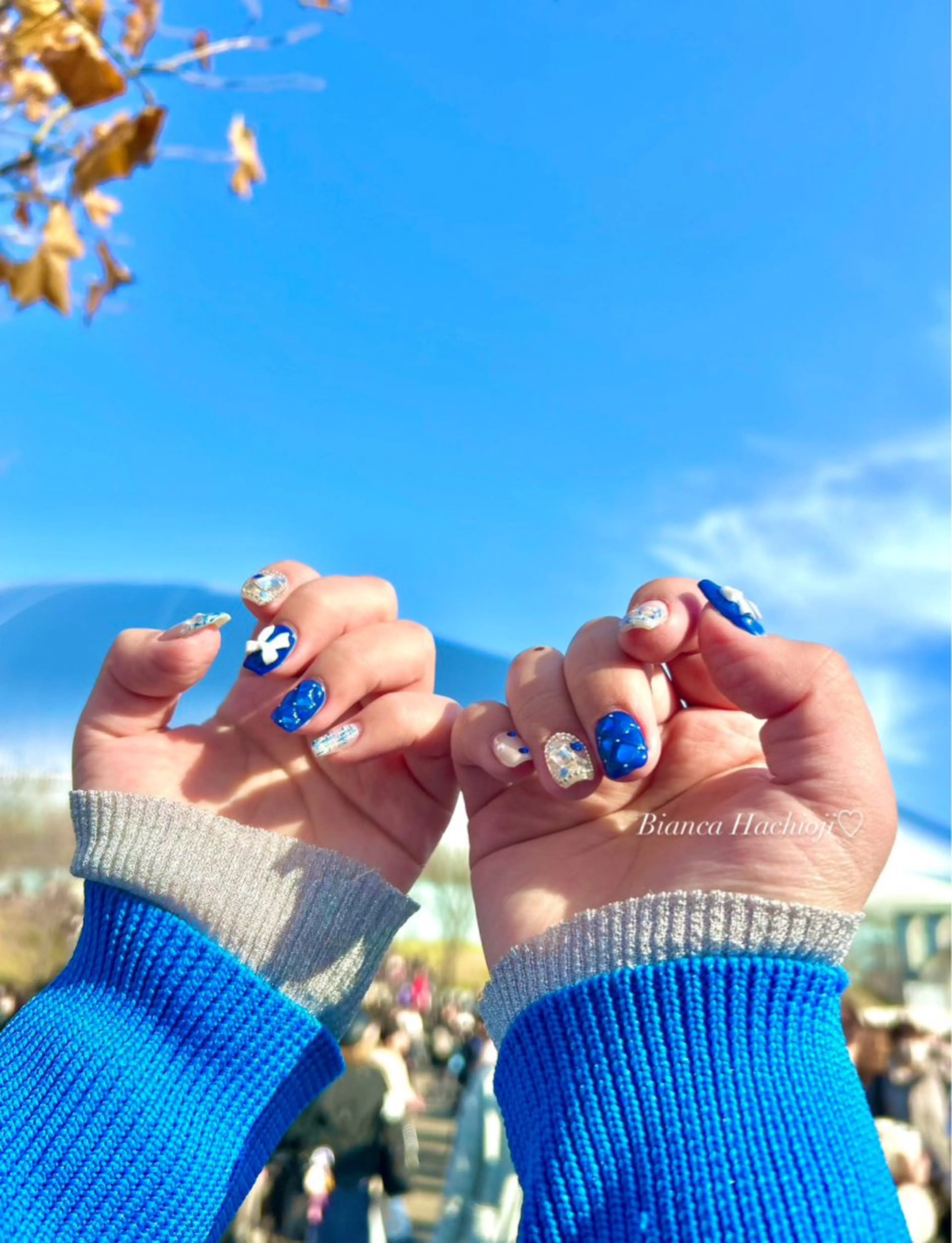 ネイル 𝑌𝑈𝑈𝐾𝐴 /ワンホン/量産型のネイルデザイン