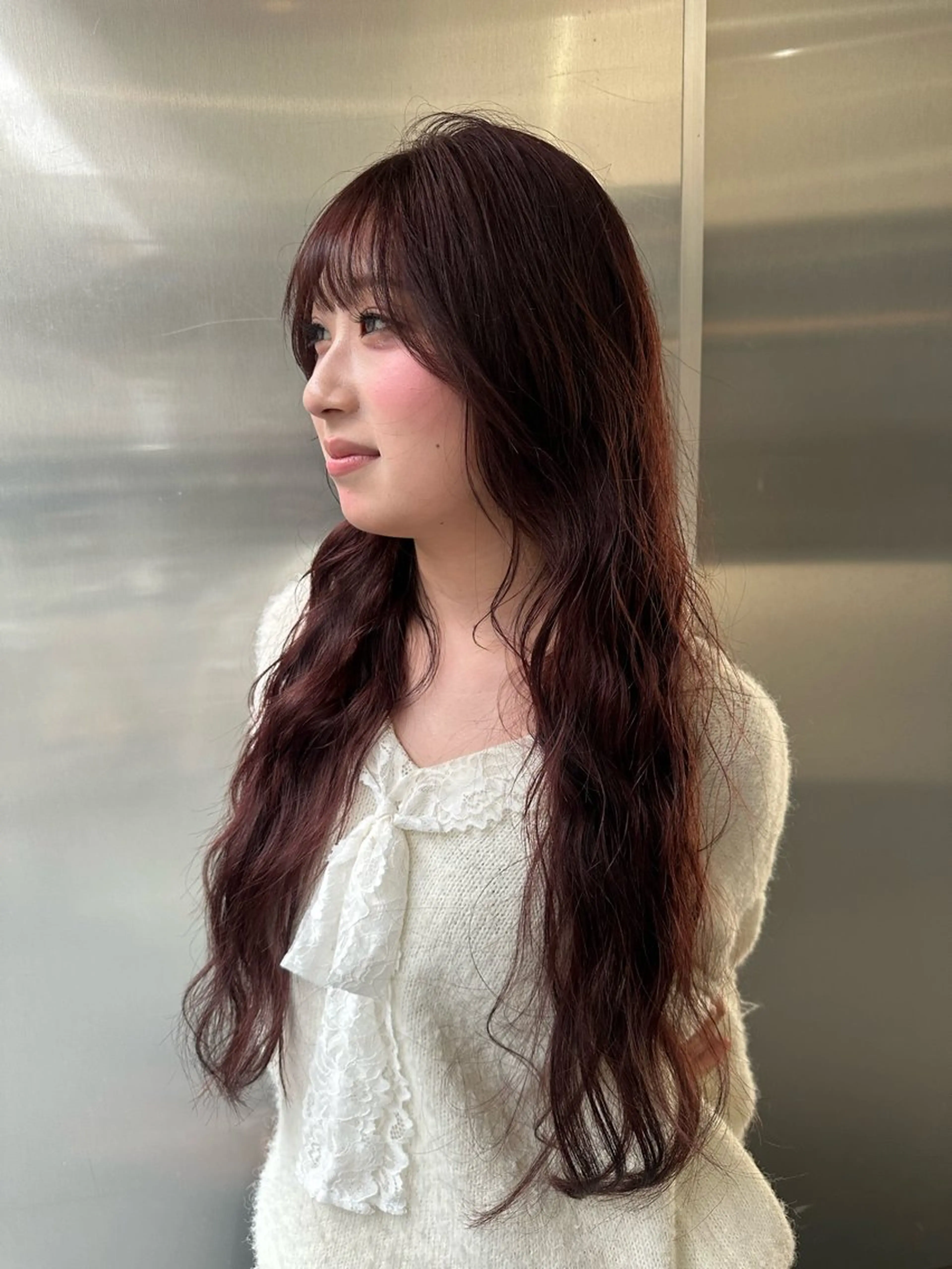 ロング カラー カット ヘアカラー トリートメント ケアブリーチ特化✨/ 艶カラー/エクステのヘアスタイル