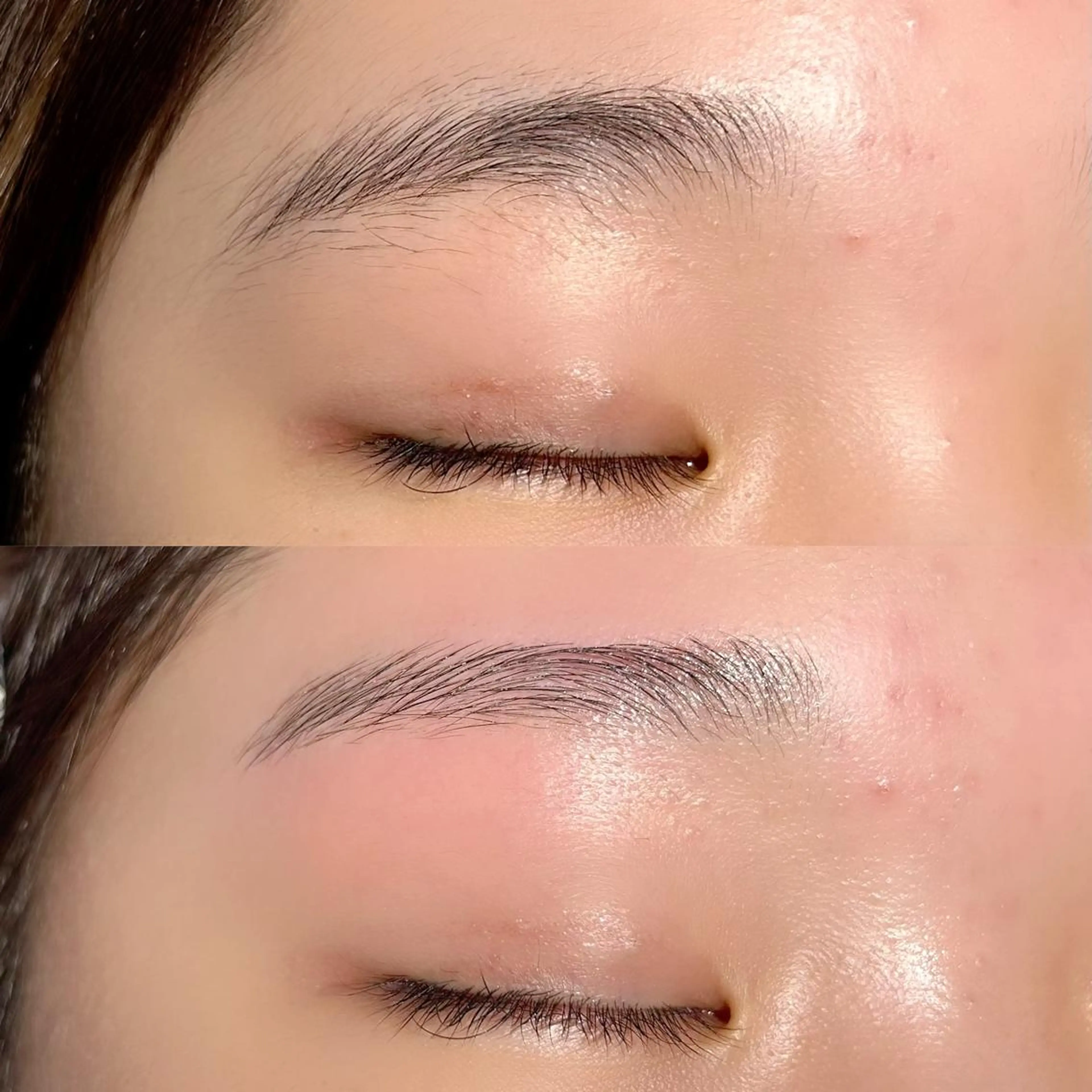 アイブロウ ワックス脱毛 眉カット 🎀🩶韓国風束感 エク/マナミ🪽のマツエク・マツパデザイン