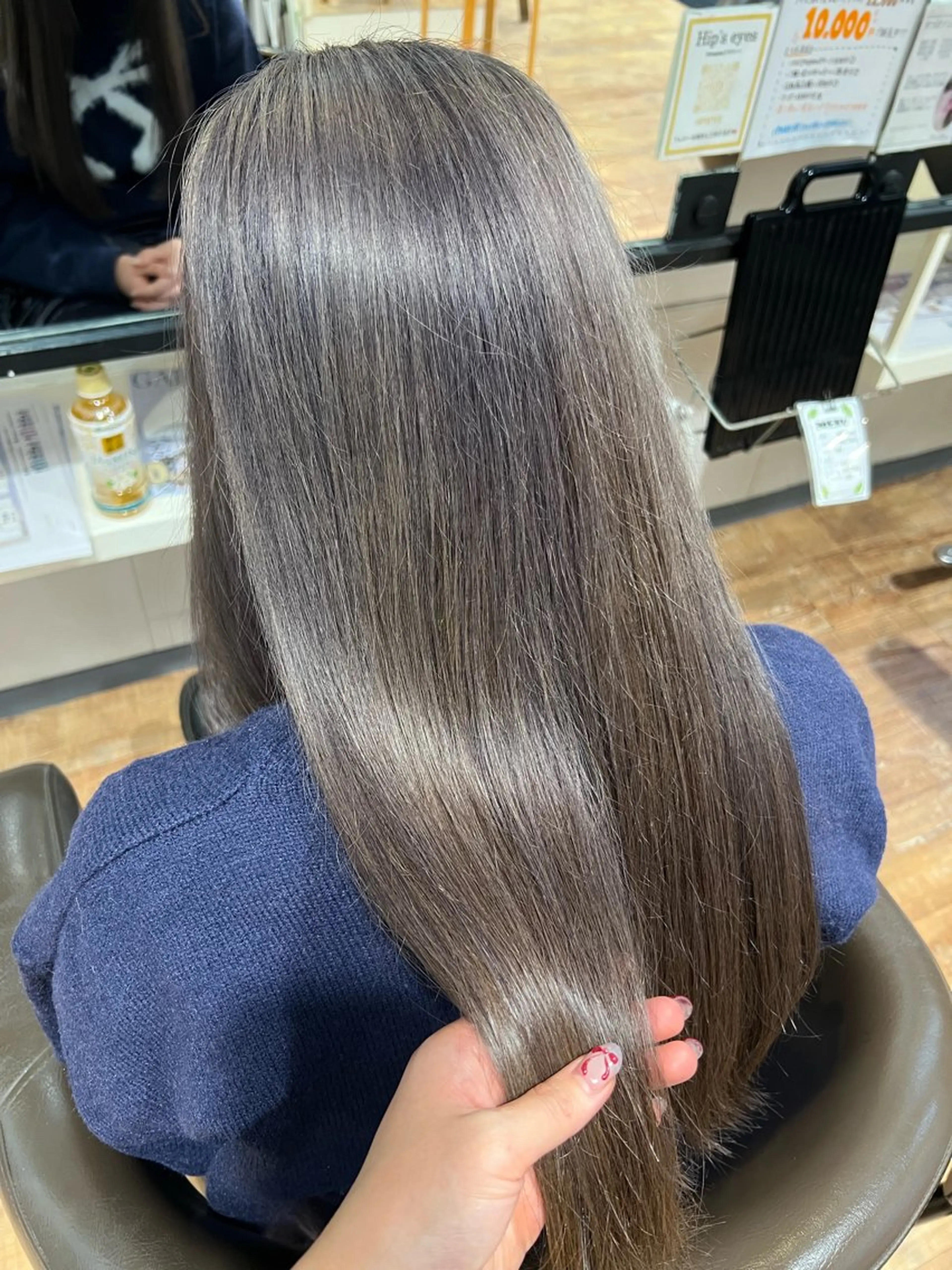 カラー グレージュ ラベンダーカラー ラベンダーグレージュ ラベンダーグレー ヘアカラー トリートメント インナーカラー♡ Nanakoのヘアスタイル