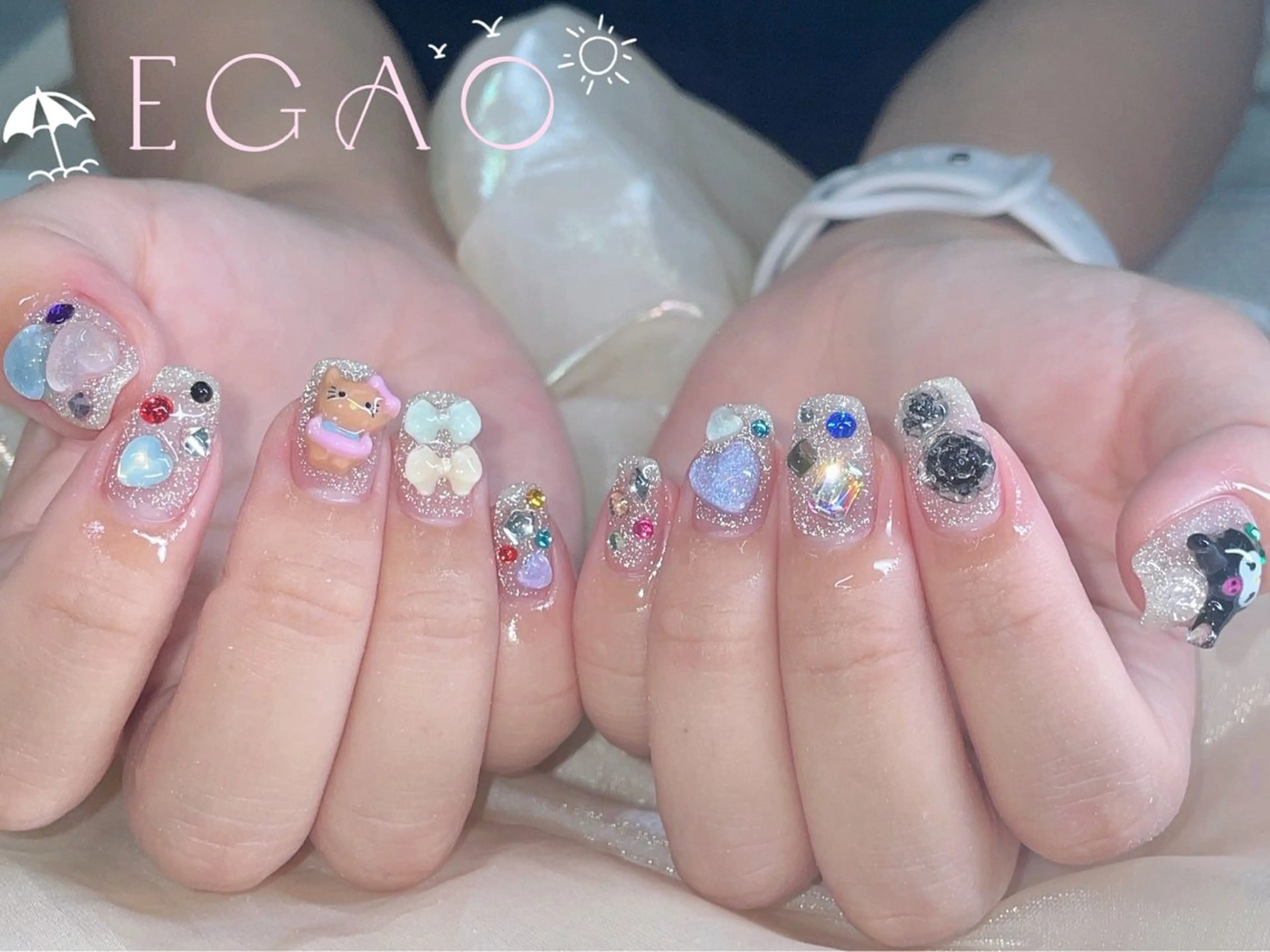 ネイル アートネイル フットネイル フレンチネイル ジェルネイル グラデーション ハンドネイル Egao Nail錦糸町店のネイルデザイン