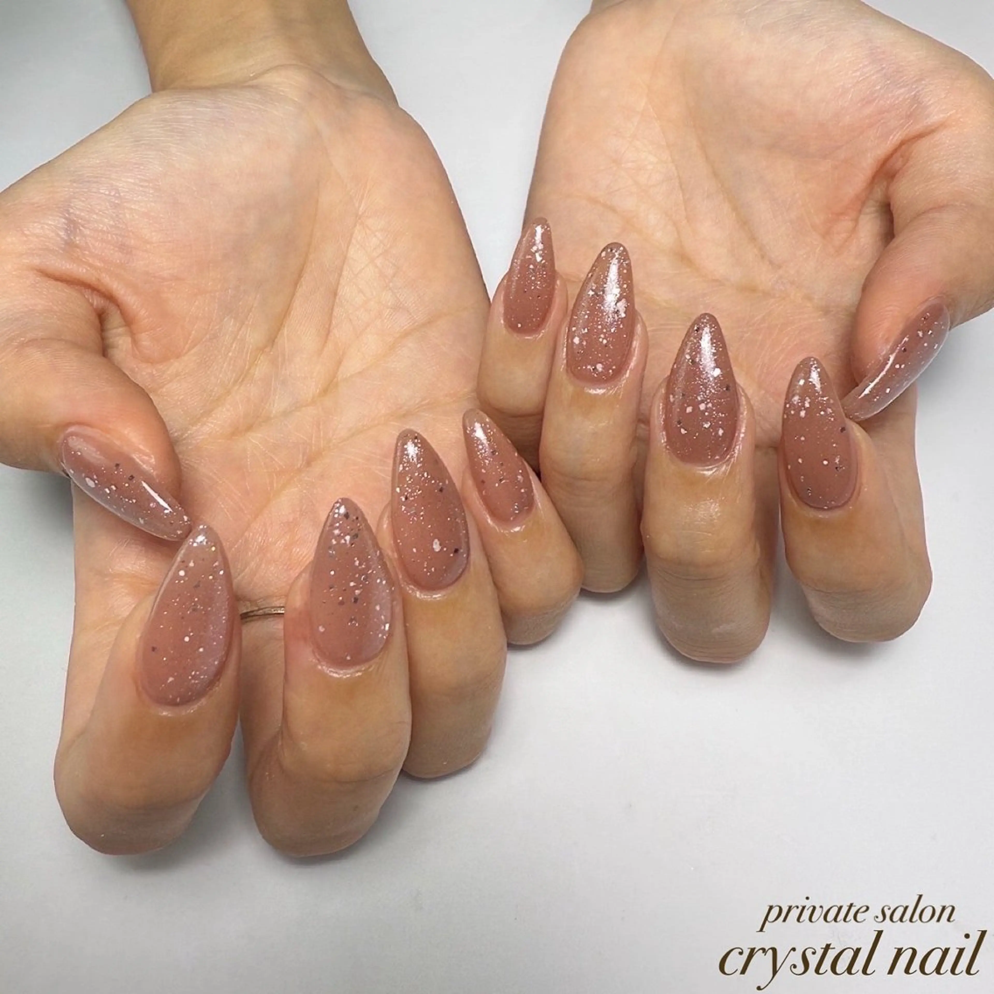 ネイル ラメ(グリッター) Crystal Nailのネイルデザイン